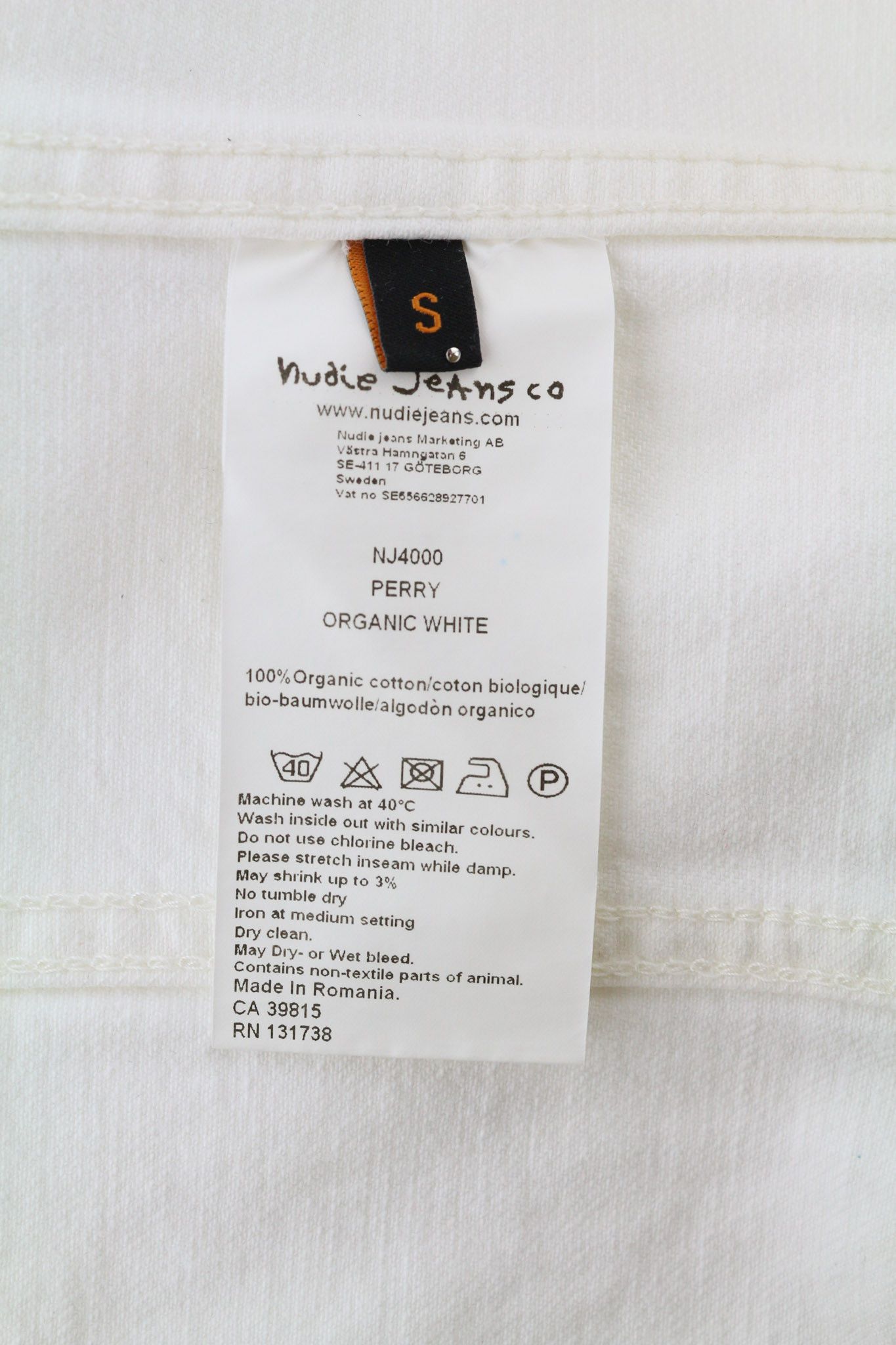 Nudie Jeans PERRY S White Denim Jacket 81611 Size US S / EU 44-46 / 1 - 6 Thumbnail