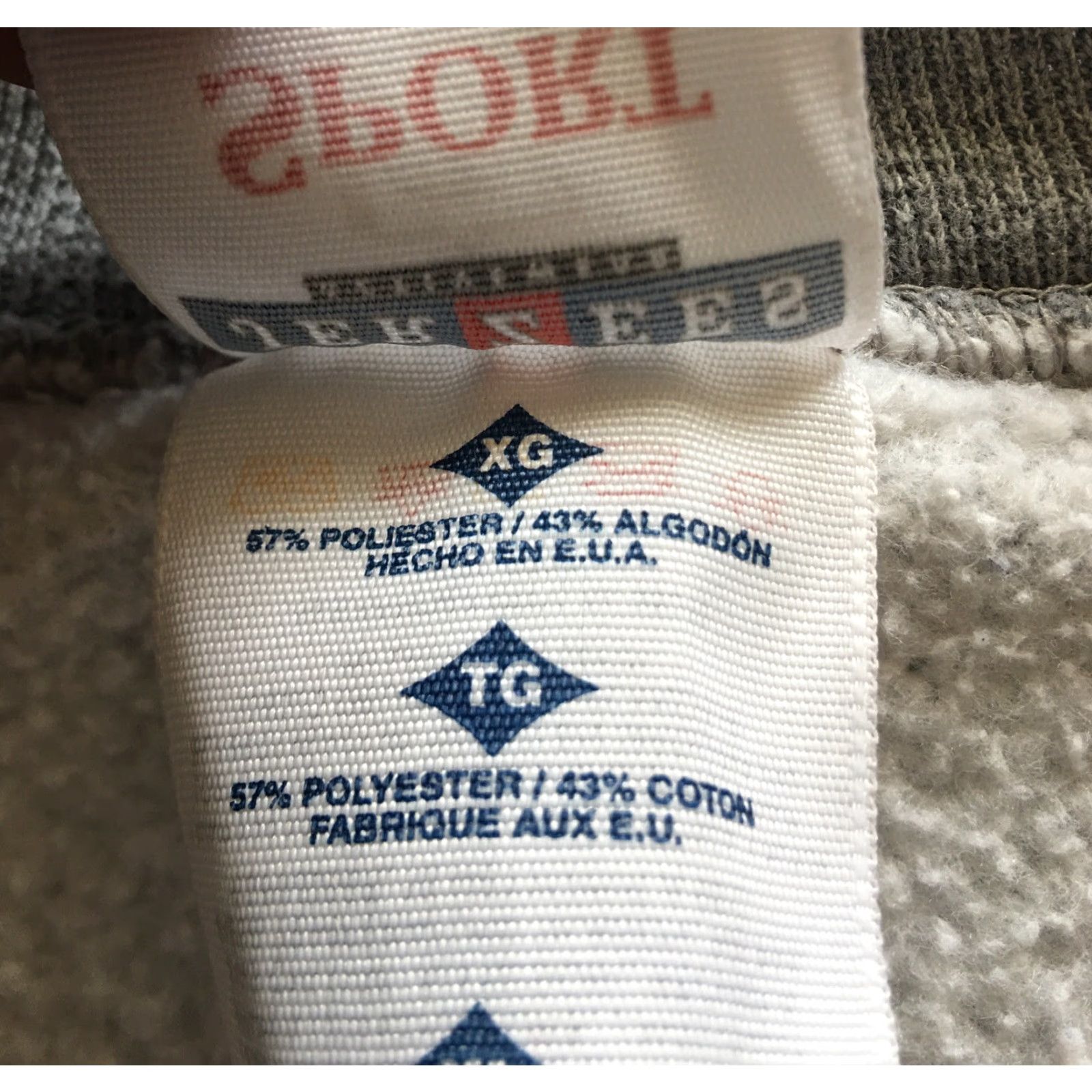 Jerzees VINTAGE Jerzees Sweatshirt Gray XL USA Original Logo Crew Neck Long Sleeve Mens 80s 90s Pullover Size US XL / EU 56 / 4 - 4 Thumbnail