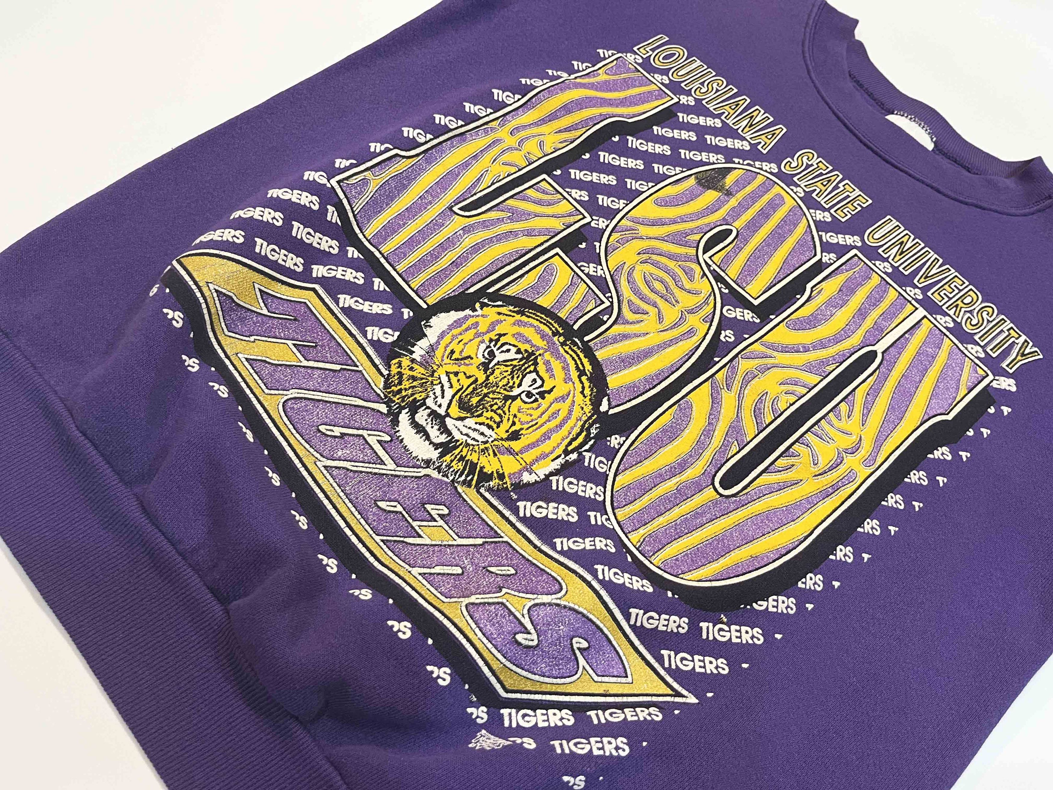 NCAA × Tultex × Vintage Vintage Tultex LSU Tiger Louisiana State Crewneck Sweatshirt Size US M / EU 48-50 / 2 - 4 Thumbnail