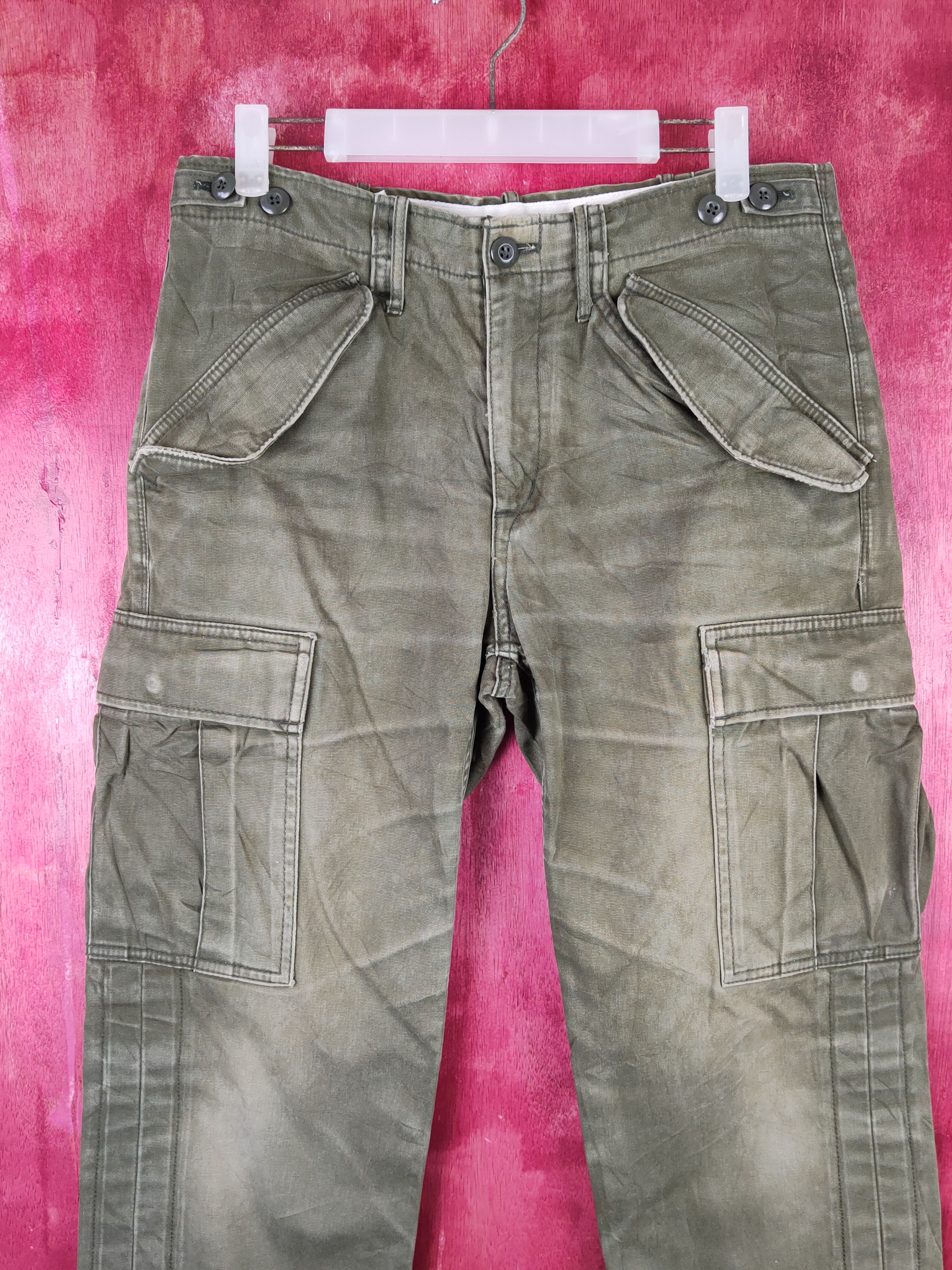 Gap Gap Green Multipocket Tactical Cargo Pants #S1796 Size US 30 / EU 46 - 2 Thumbnail