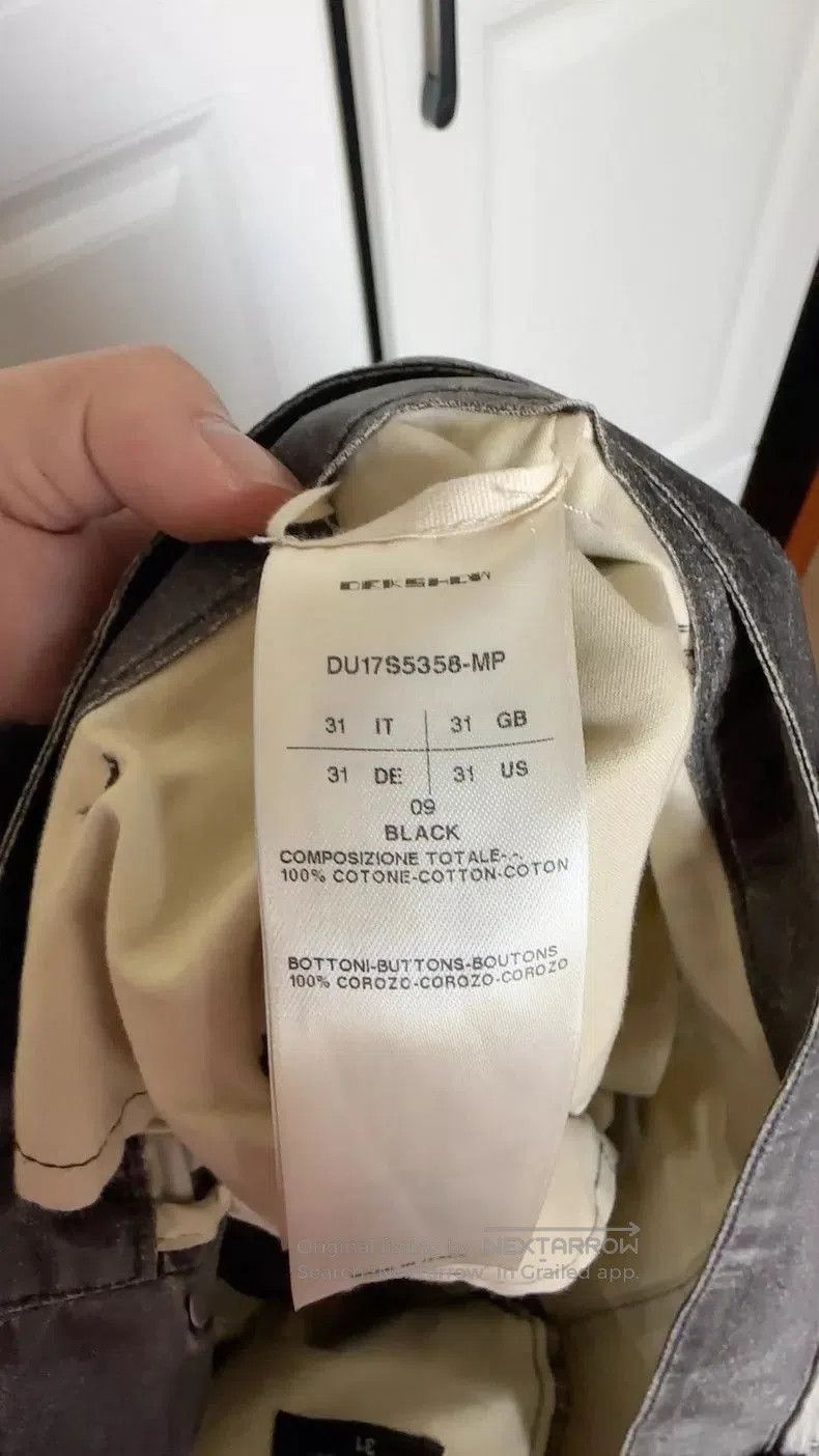 Rick Owens Rick Owens Waxed Wide. Size US 31 - 4 Thumbnail