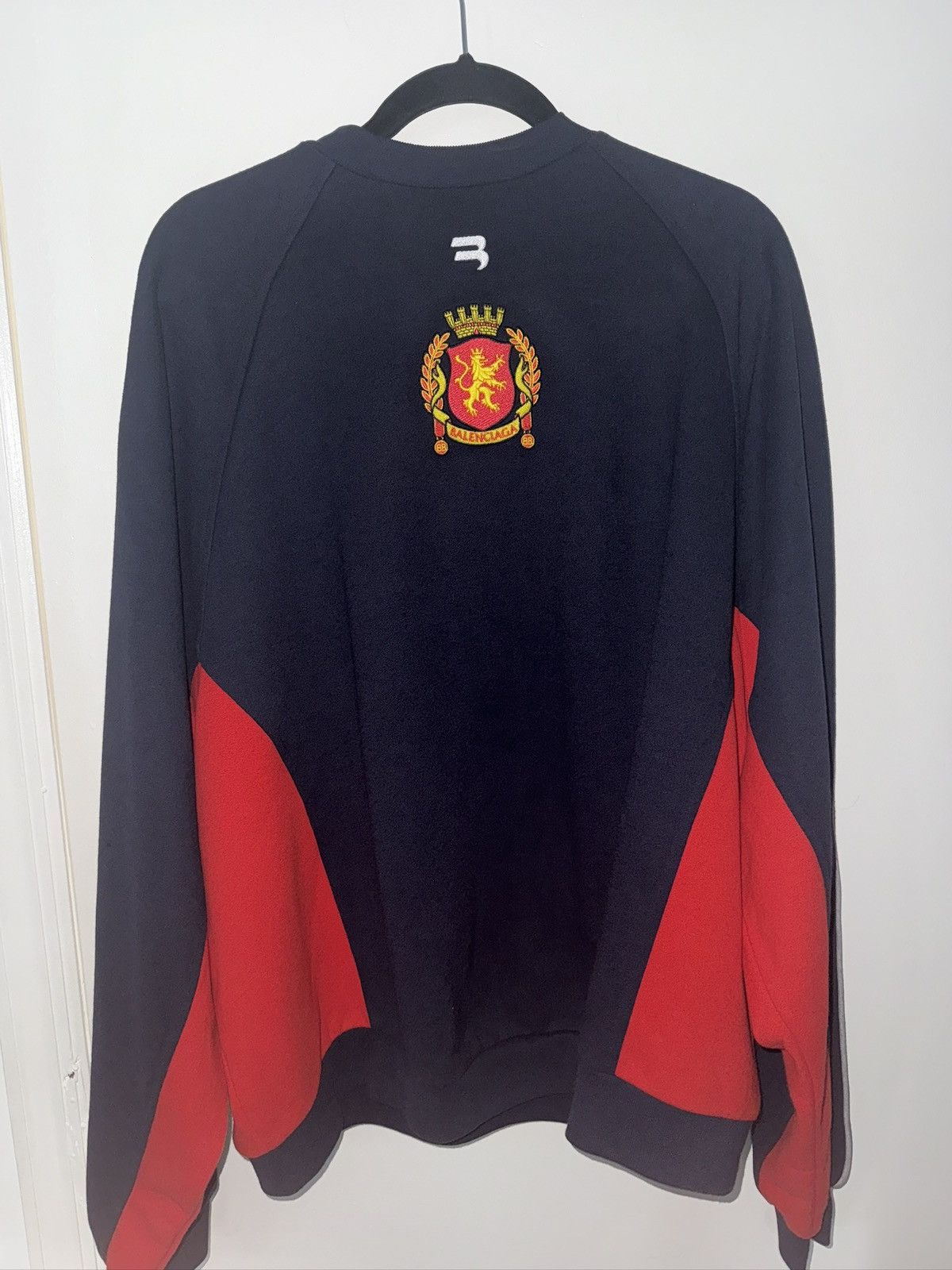 Balenciaga Lion Crest Marine Blue Sweater