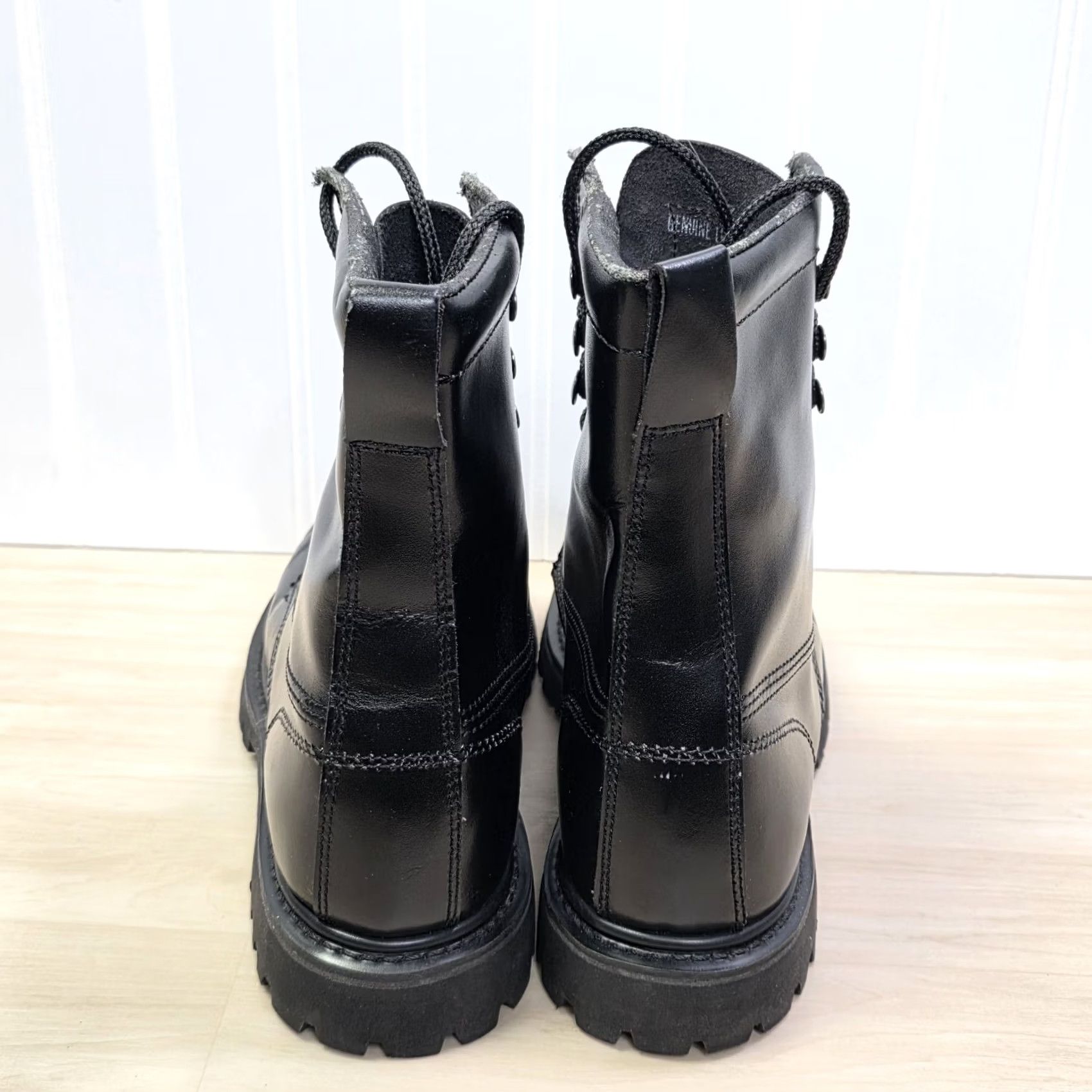 Vintage VINTAGE ALP Black Leather Hiking Work Boots Size 7 1990s y2k grunge emo Mens Size US 7 / EU 40 - 6 Thumbnail