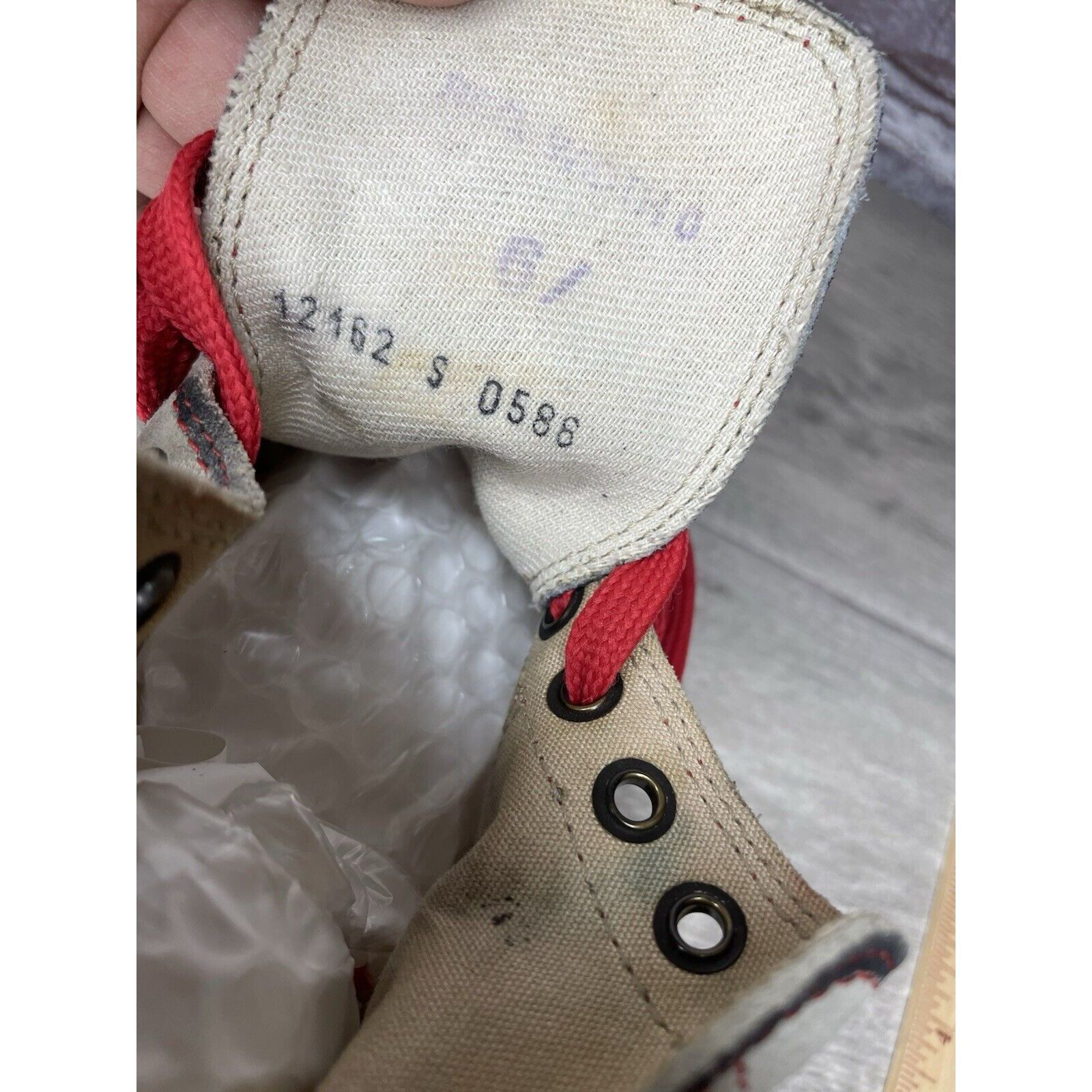 Other Boreal VTG Gray Fire High Tops Taupe Red Lace Climbing Shoes Size US 6 / IT 36 - 5 Thumbnail