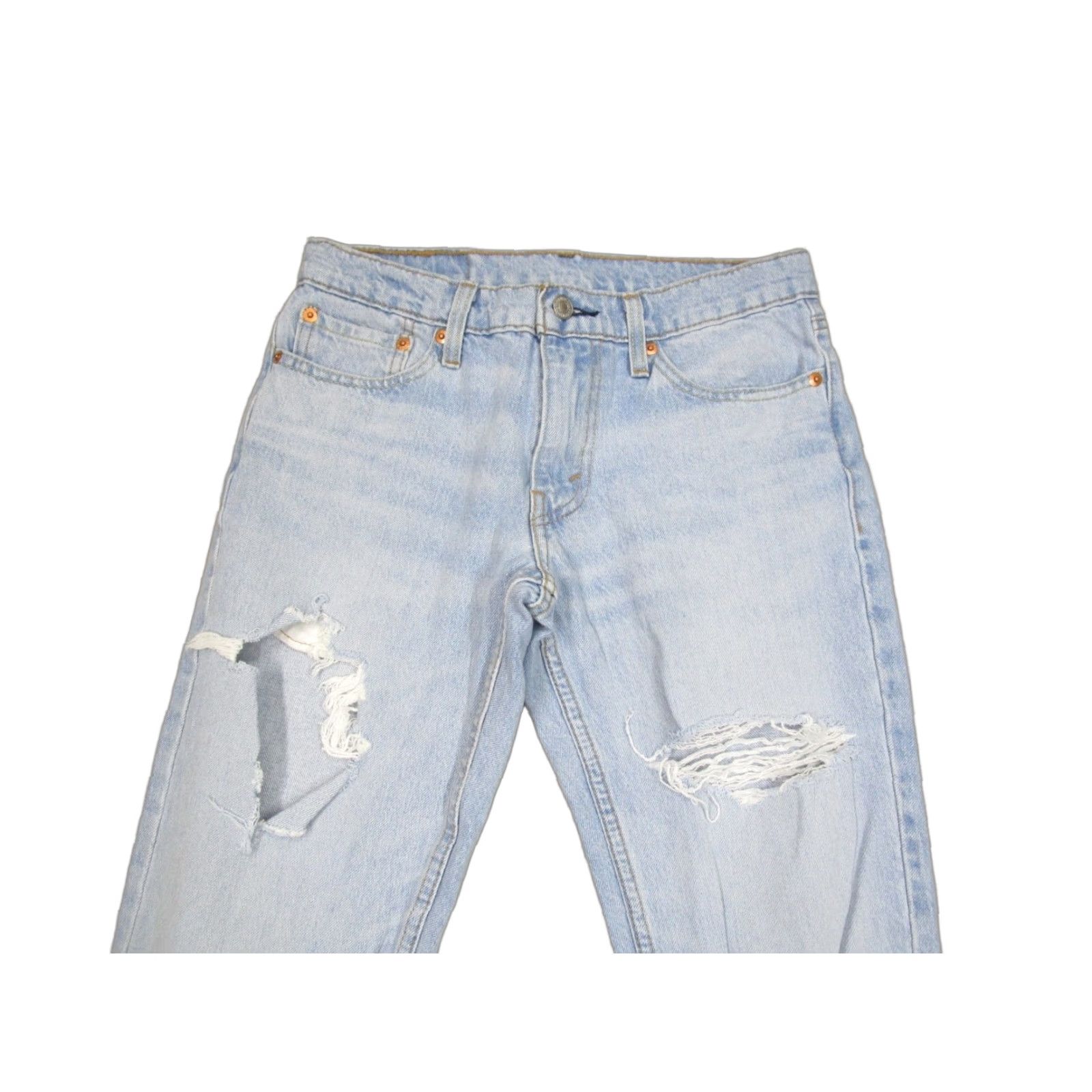 Levi's Levi's 511 Jeans Men 29x30 Light Blue Slim Straight Denim Pants Distressed Casual Jeans Size US 29 - 1 Thumbnail