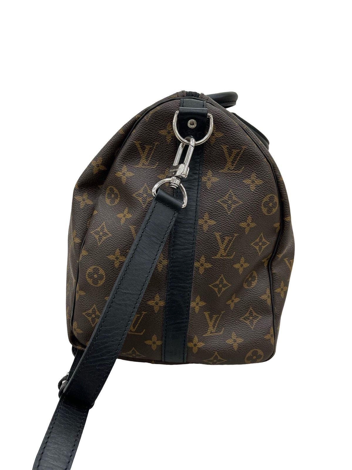 Louis Vuitton Keepall Bandoulière 45 in Monogram Macassar canvas. Size ONE SIZE - 4 Thumbnail