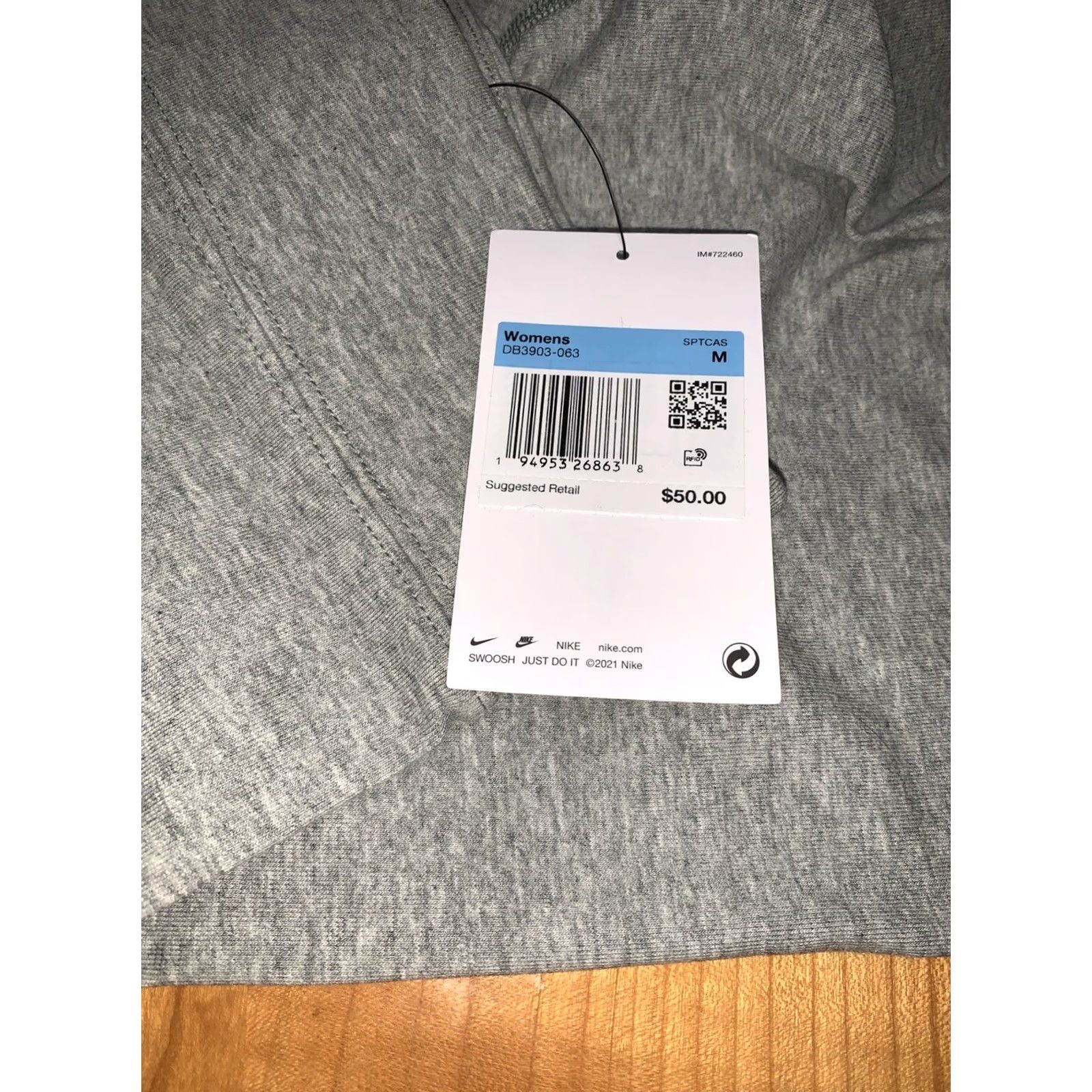 Nike Nike Leggings Women’s Medium NWT12525 Logo Tight Fit Regular Length-Gray Slim Ankle Pul On Elastic Waist Running Yoga Gym Transformation Size 32" / US 10 / IT 46 - 5 Thumbnail