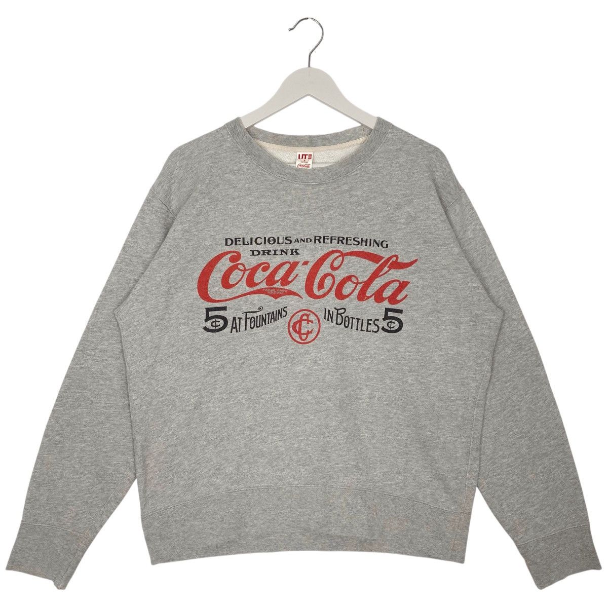 Other Vintage Coca-Cola Sweatshirt Crewneck Grey Big Logo Size M Size US M / EU 48-50 / 2 - 1 Thumbnail