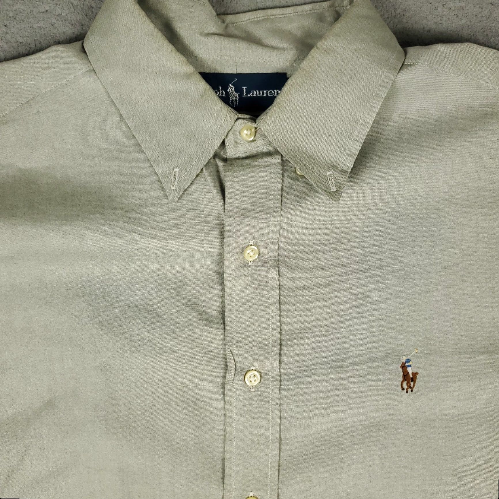 Ralph Lauren Ralph Lauren Shirt Mens 16.5 Green Pony Classic Fit Dress Button Up Long Sleeve Size 46R - 2 Thumbnail