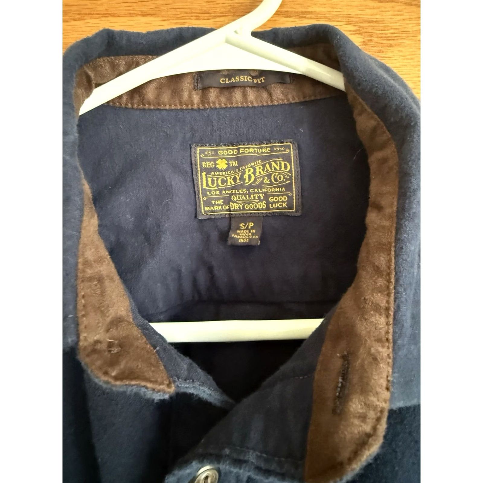 Lucky Brand Lucky Brand Mens Flannel Shirt Small Blue Heavy Hike Hunt Outdoors Casual Basic Size US S / EU 44-46 / 1 - 3 Thumbnail