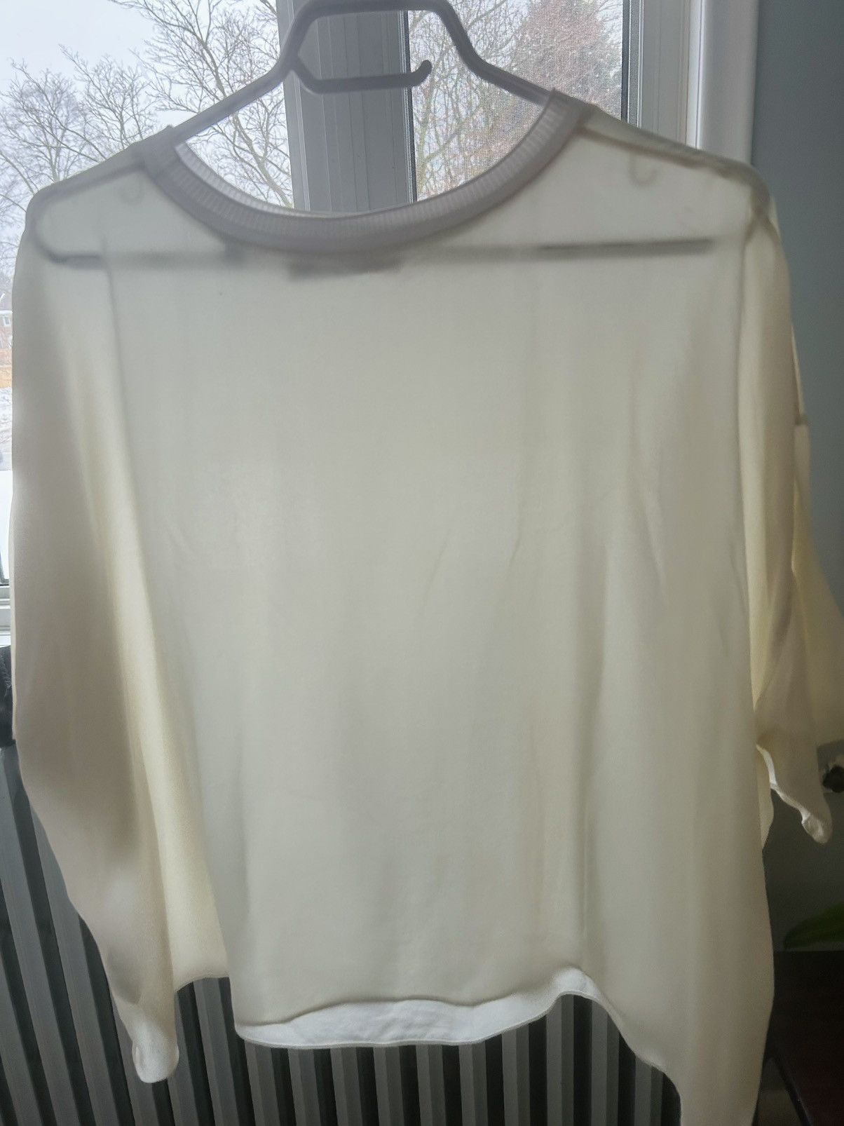 Vince 100% Silk Blouse/T-Shirt Size L / US 10 / IT 46 - 3 Thumbnail
