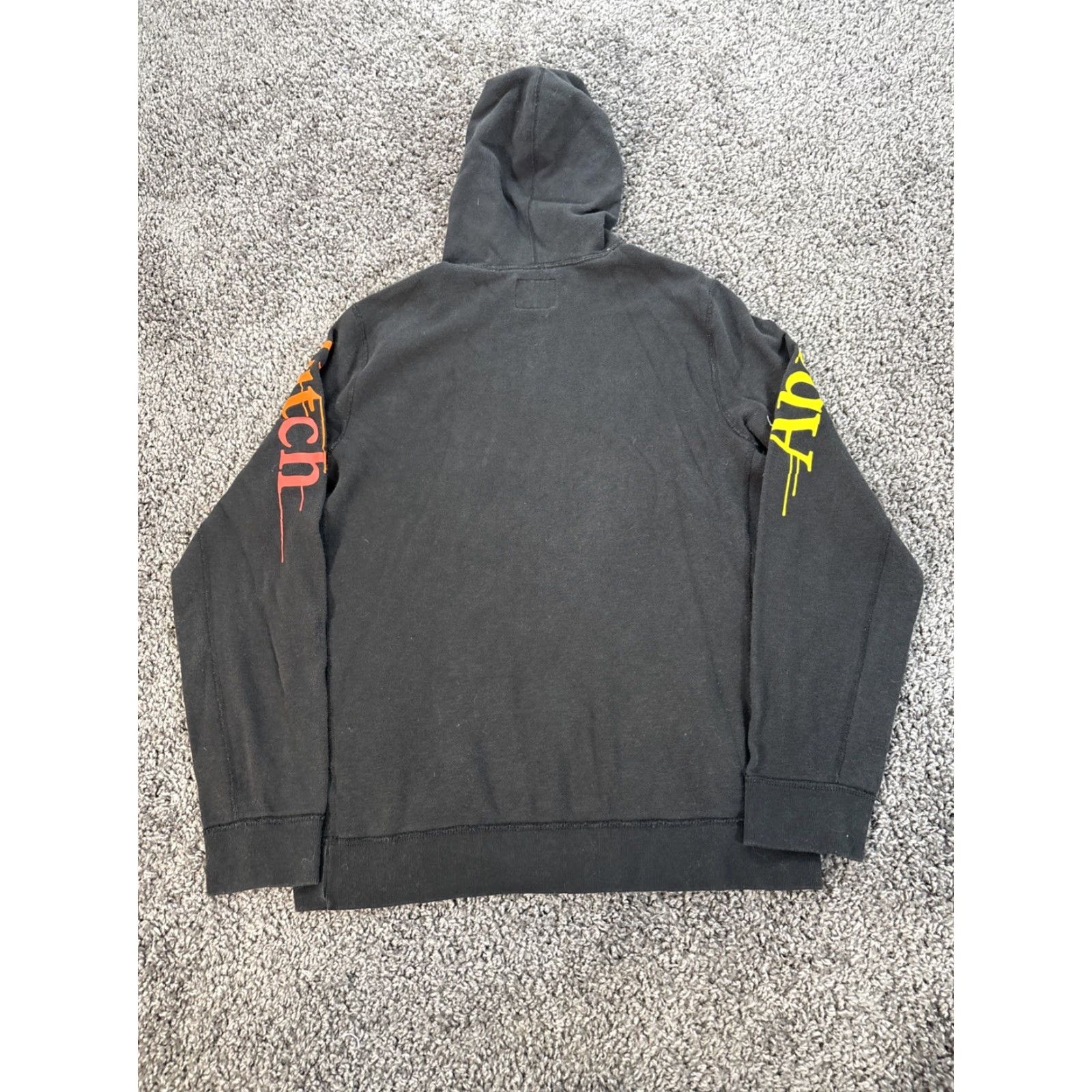 Rainbow Abercrombie & Fitch Rainbow Hoodie Mens Large Spellout Paint Drip Sweatshirt Size US L / EU 52-54 / 3 - 5 Thumbnail