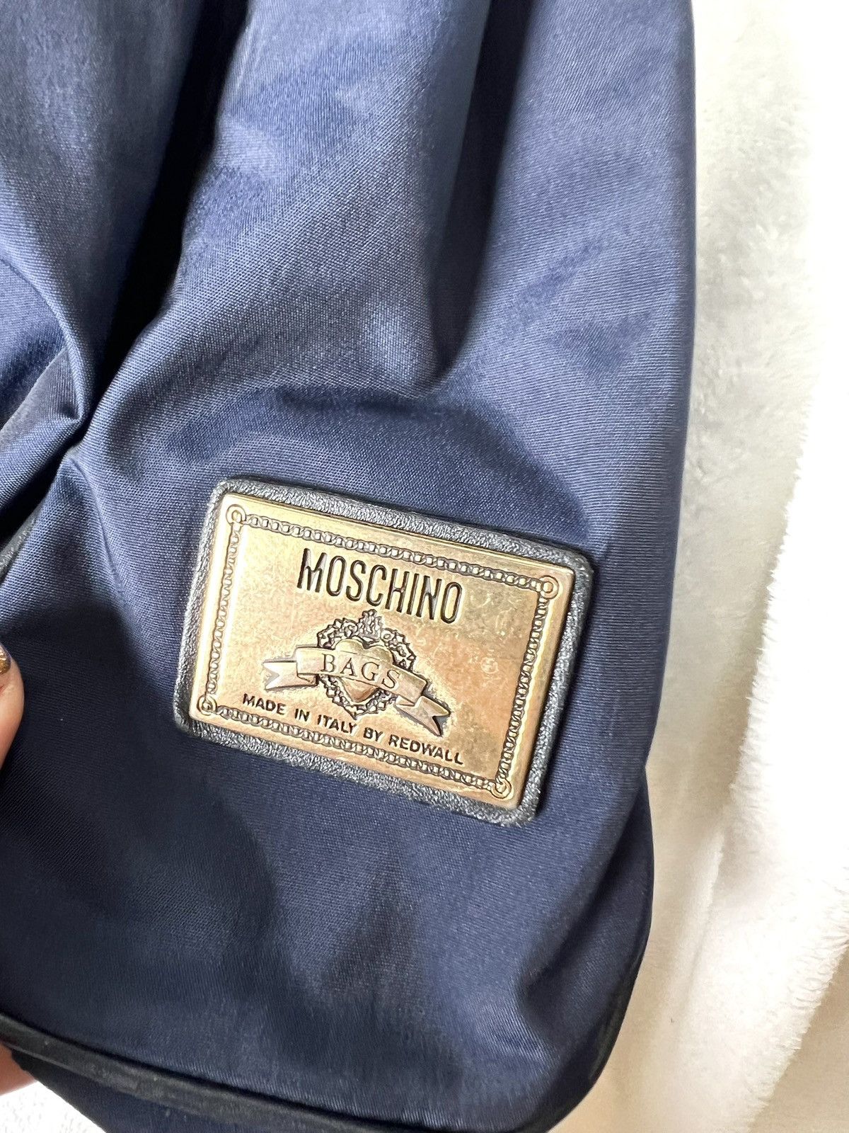 Moschino Moschino Nylon Large Tote – Navy Size ONE SIZE - 3 Thumbnail