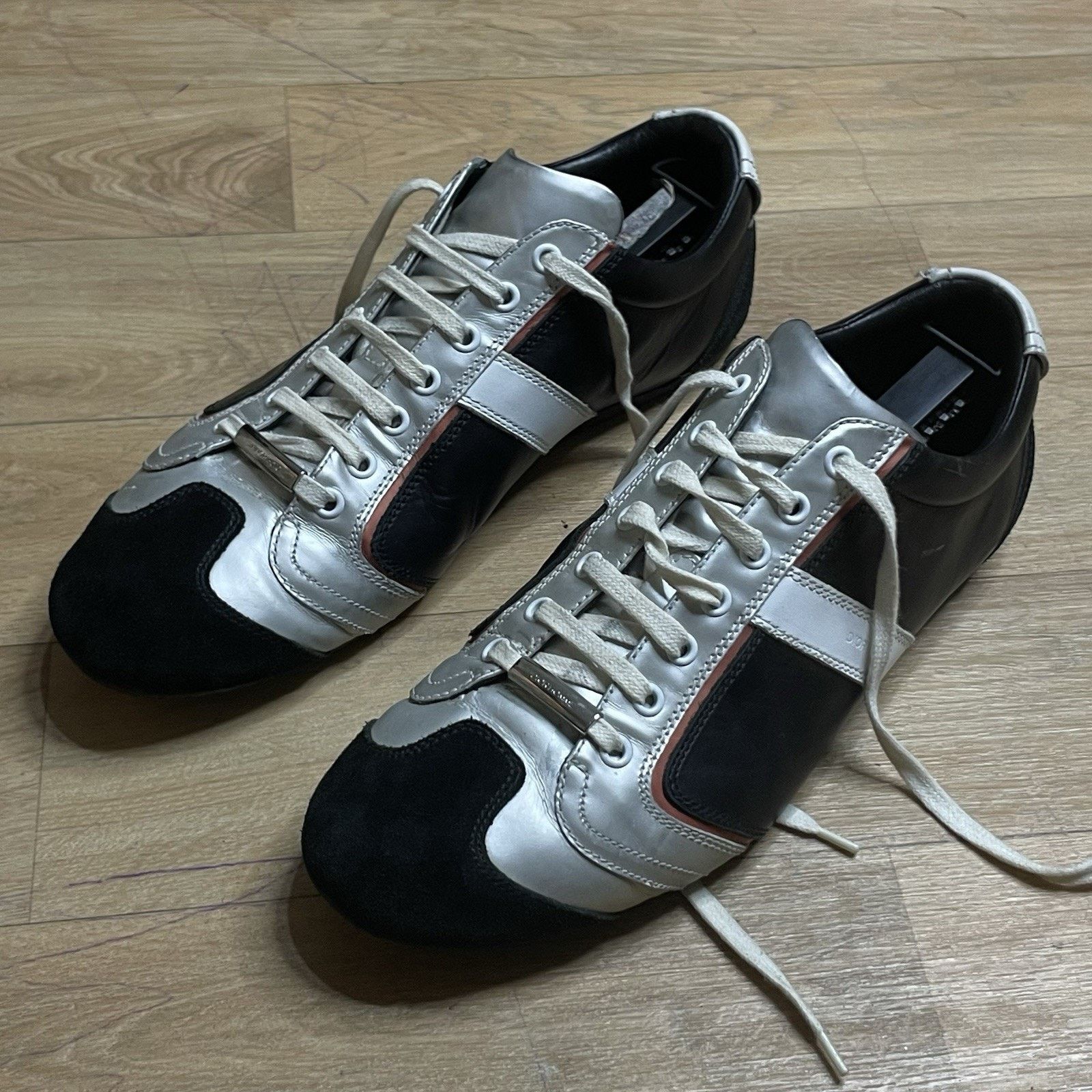 Dior Christian Dior Homme Sneakers Men's Low TOP Black Leather Size US 9 / EU 42 - 1 Thumbnail