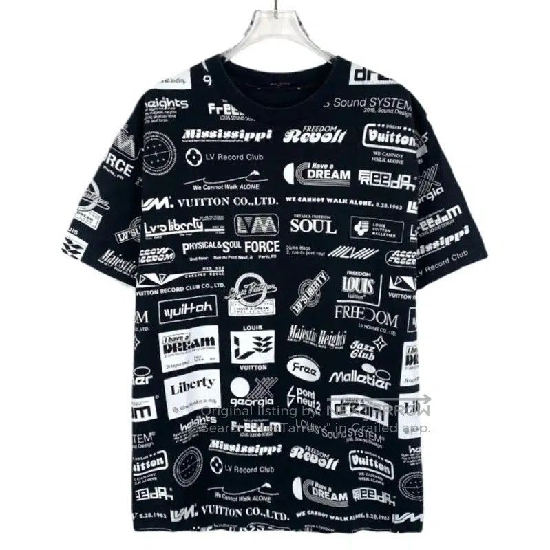 Louis Vuitton Louis Vuitton Black Cotton T-Shirt for Men . Size US M / EU 48-50 / 2 - 1 Thumbnail