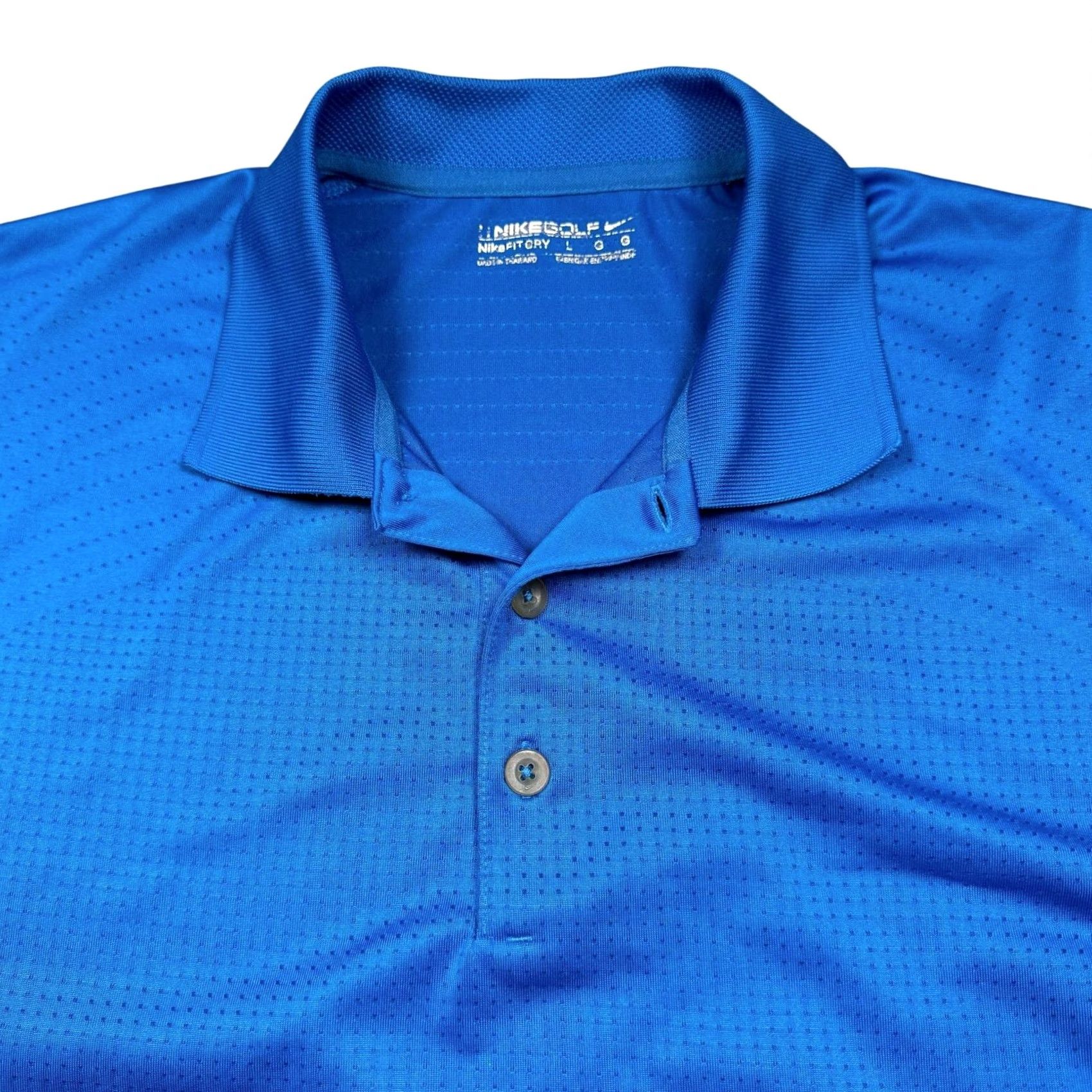 Nike Nike Polo Men’s Large Dri-Fit Short Sleeve Blue Perforated Golf Shirt Size US L / EU 52-54 / 3 - 2 Thumbnail