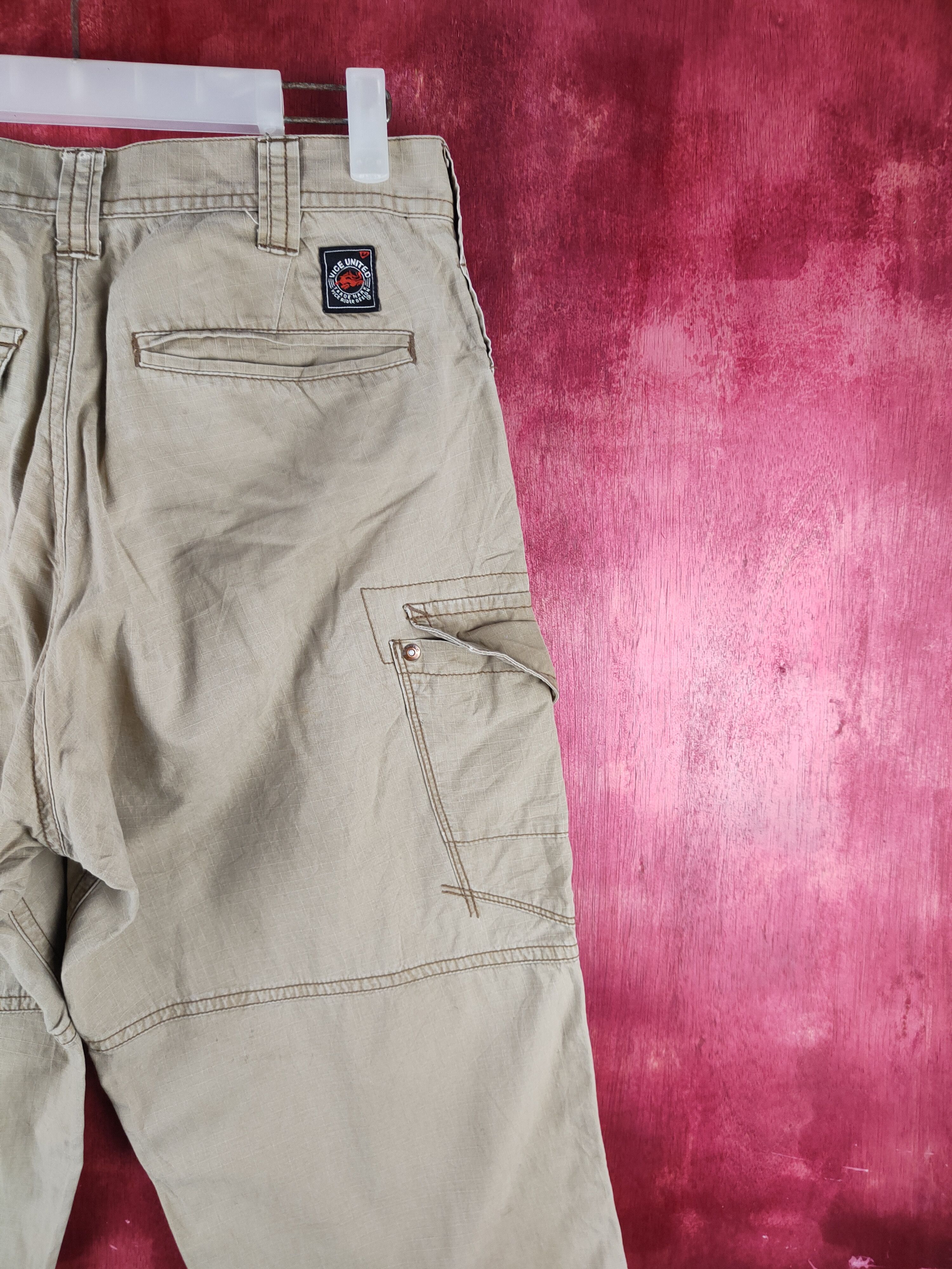 Japanese Brand Burtle Brown Multipocket Baggy Cargo Pants N#S21 Size US 30 / EU 46 - 12 Thumbnail