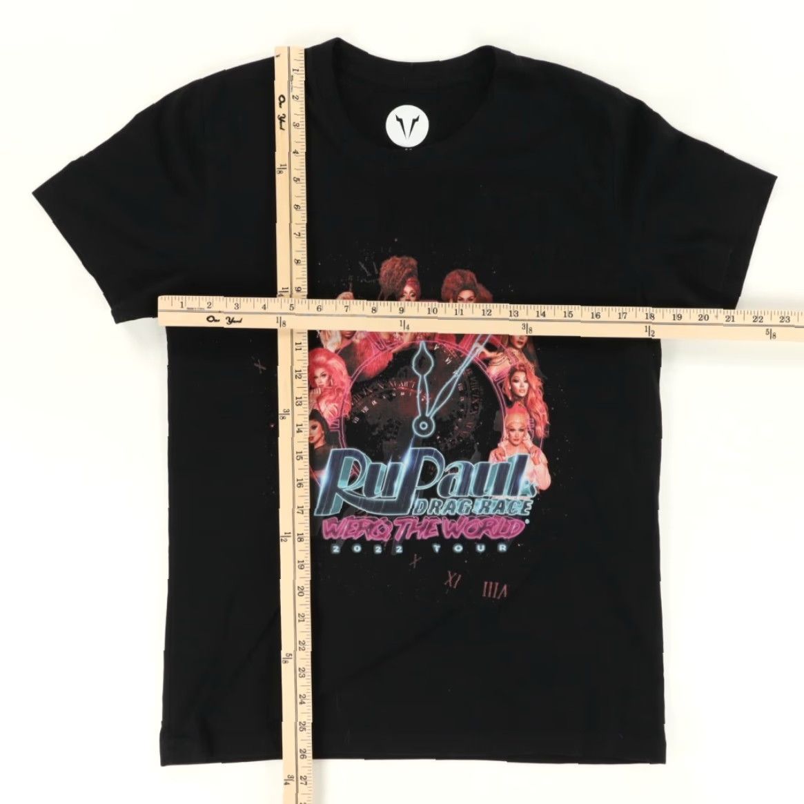 Vintage Voss Events RuPaul 2022 World Tour Solid T-Shirt Black Men's M Shirt Size US M / EU 48-50 / 2 - 3 Thumbnail