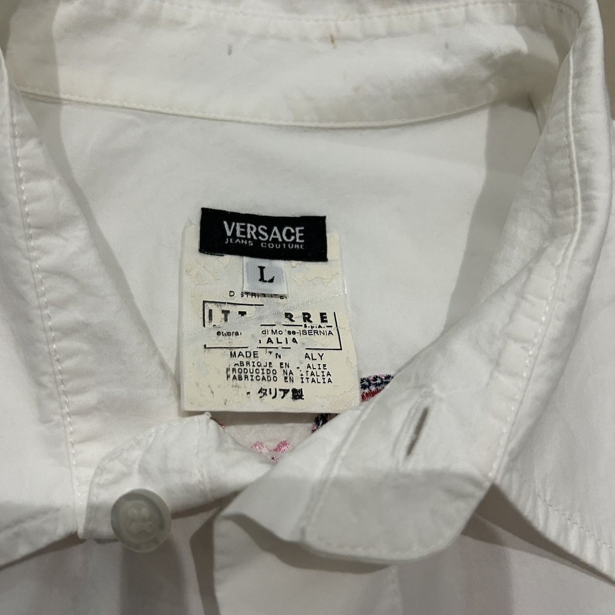 Versace Vintage Versace Jeans Couture White Embroidered Size M / US 6-8 / IT 42-44 - 10 Thumbnail
