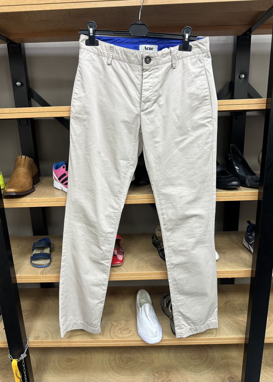 Acne Studios Acne Studios «Gin Kitt» Pants Trousers Blue Overlock 28/32 Size US 28 / EU 44 - 1 Thumbnail
