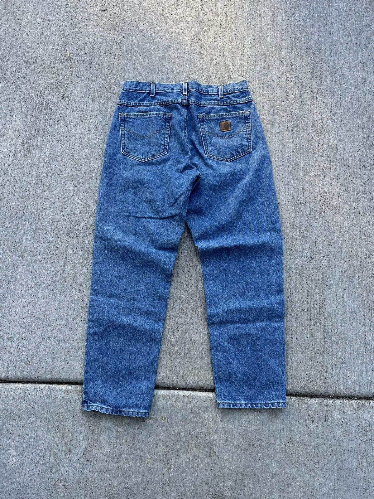 Carhartt × Vintage Vintage Carhartt Y2K Blue American Denim Hype Jeans Size US 32 / EU 48 - 2 Thumbnail