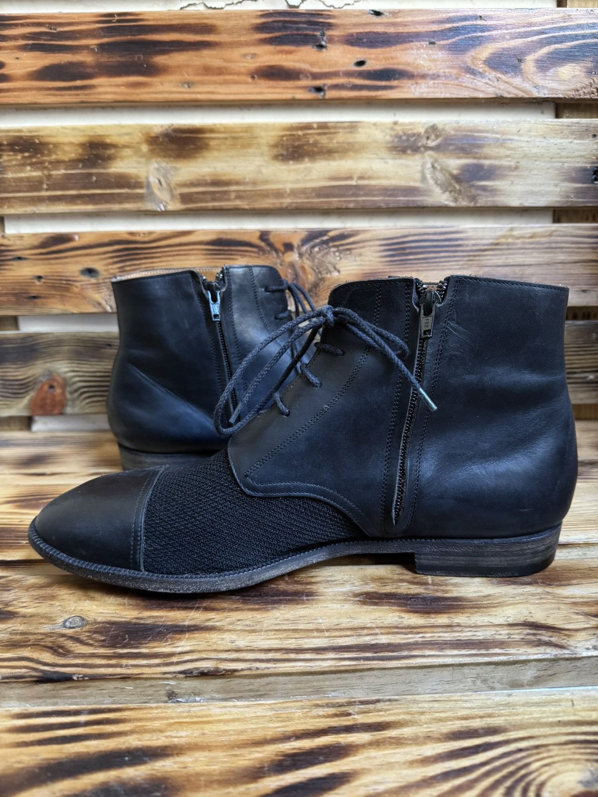 Maison Margiela mesh lace up ankle boots Size US 9.5 / EU 42-43 - 6 Thumbnail