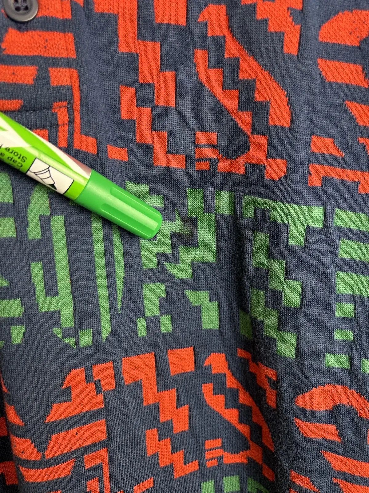 Missoni 90s Vintage Missoni Allover Inscription Collared Sweatshirt Size US L / EU 52-54 / 3 - 3 Thumbnail