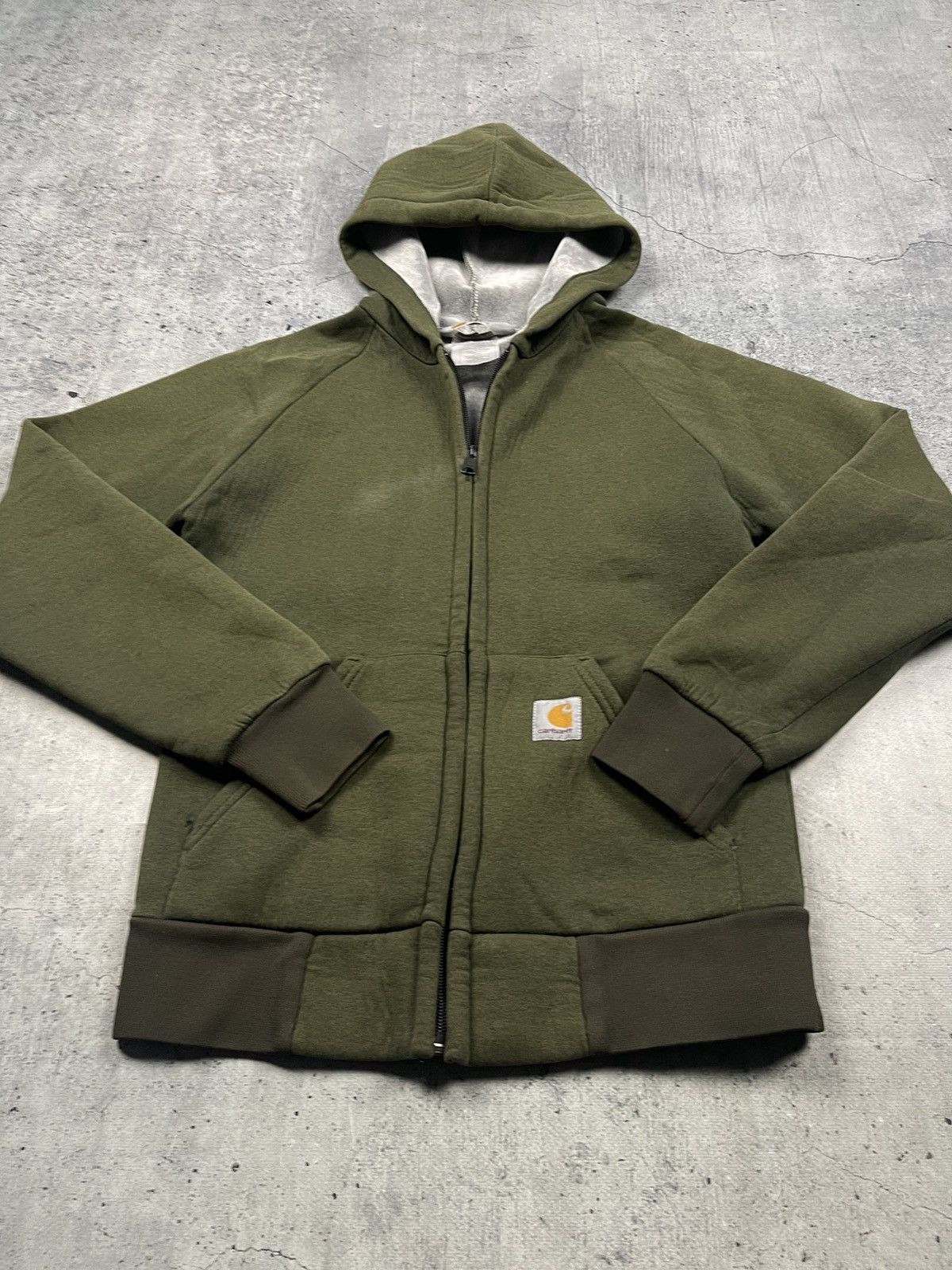 Carhartt × Vintage Crazy Vintage Carhartt Hoodie Zip Up Faded Distressed Size US S / EU 44-46 / 1 - 4 Thumbnail