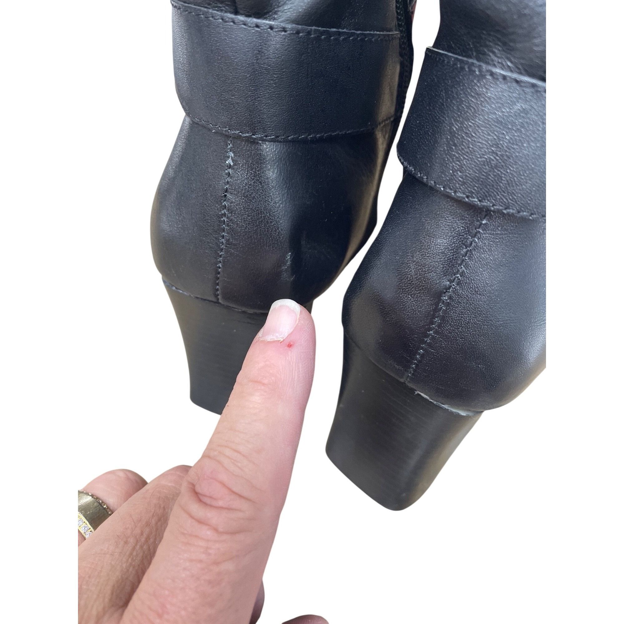 Other Bruno Valenti Womans Black Leather 3' Riding Equestrian Boot Size US 8.5 / IT 38.5 - 12 Thumbnail
