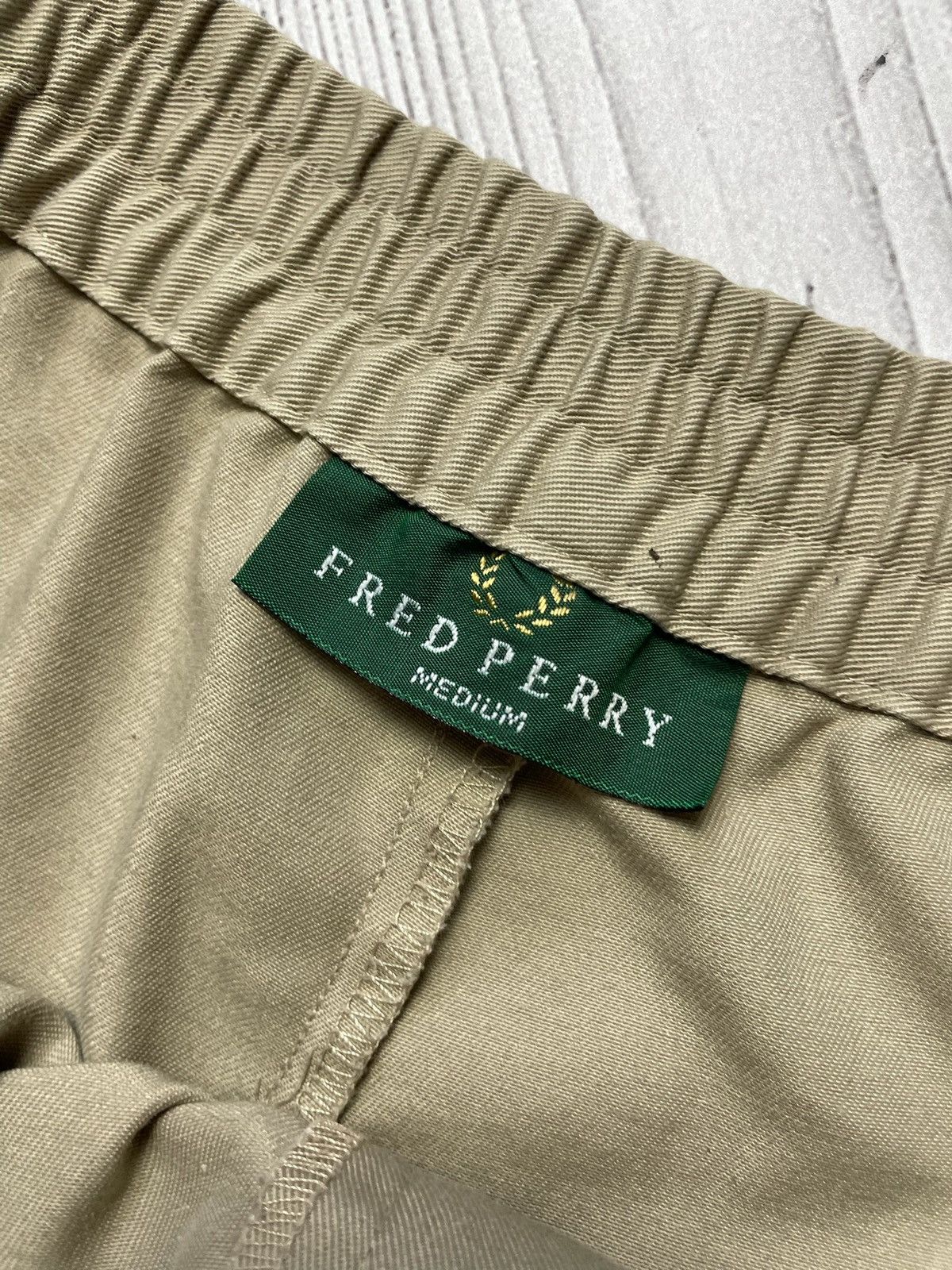 Fred Perry × Vintage Vintage Fred Perry shorts logo size M rare logo beige Size US 32 / EU 48 - 3 Thumbnail