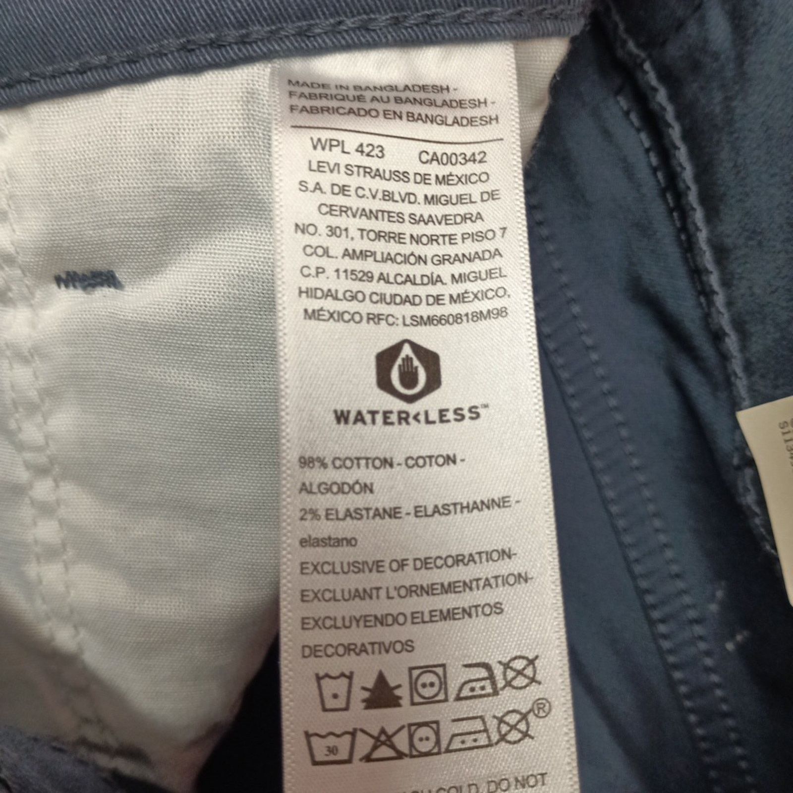 Levi's Signature By Levi Strauss Chino Pants Men's Size 30x30 Blue Size US 30 / EU 46 - 6 Thumbnail