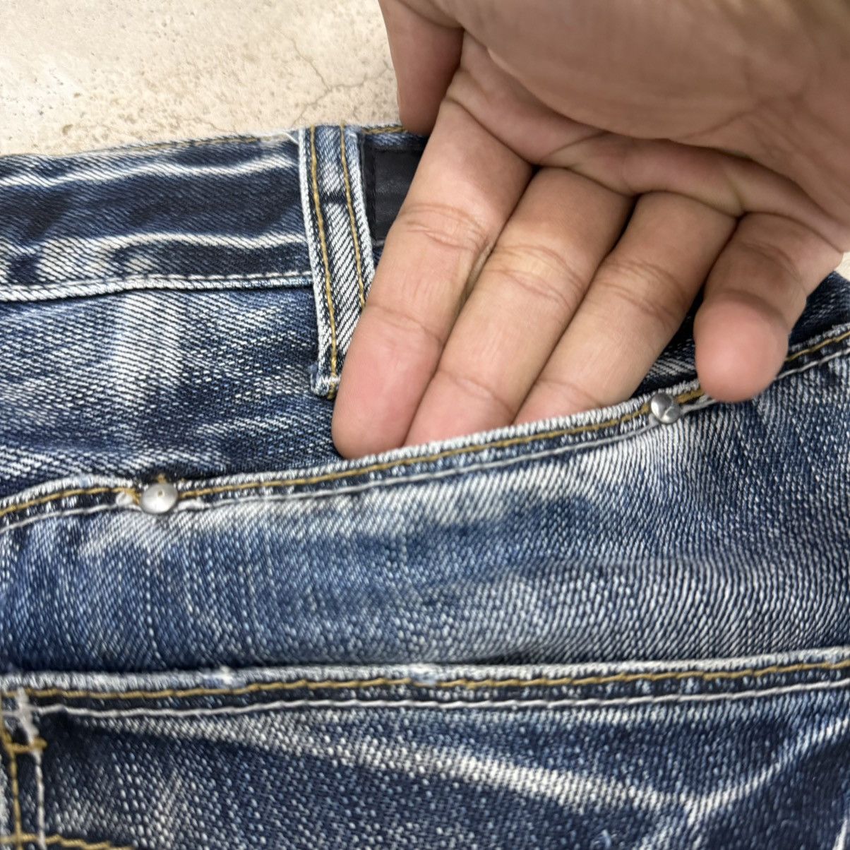 Boycott Boycott Lightning Wash Whisker Distressed Denim Pant Size US 34 / EU 50 - 16 Thumbnail
