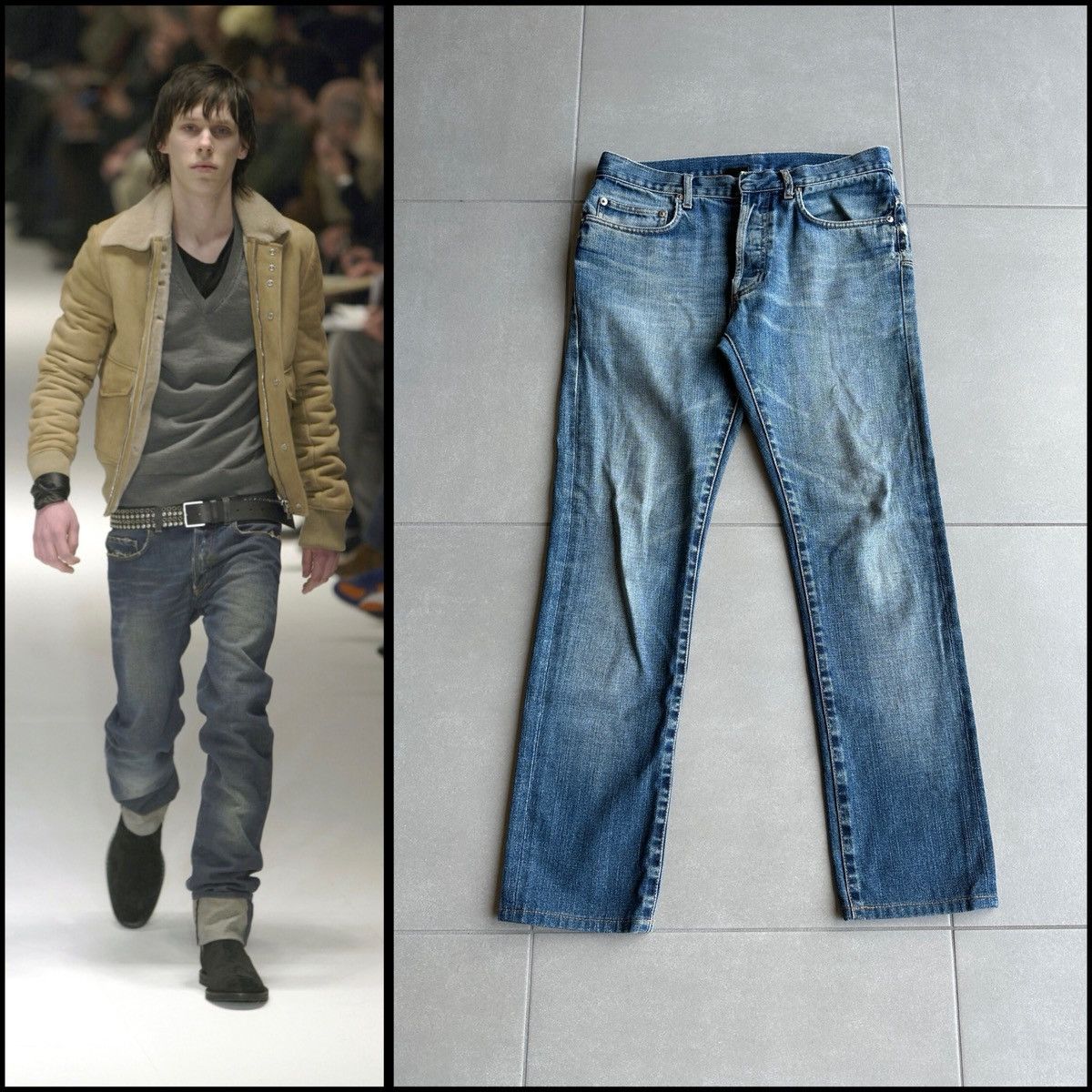 Dior × Hedi Slimane Dior Homme AW04 “Victim of the crime” waxed