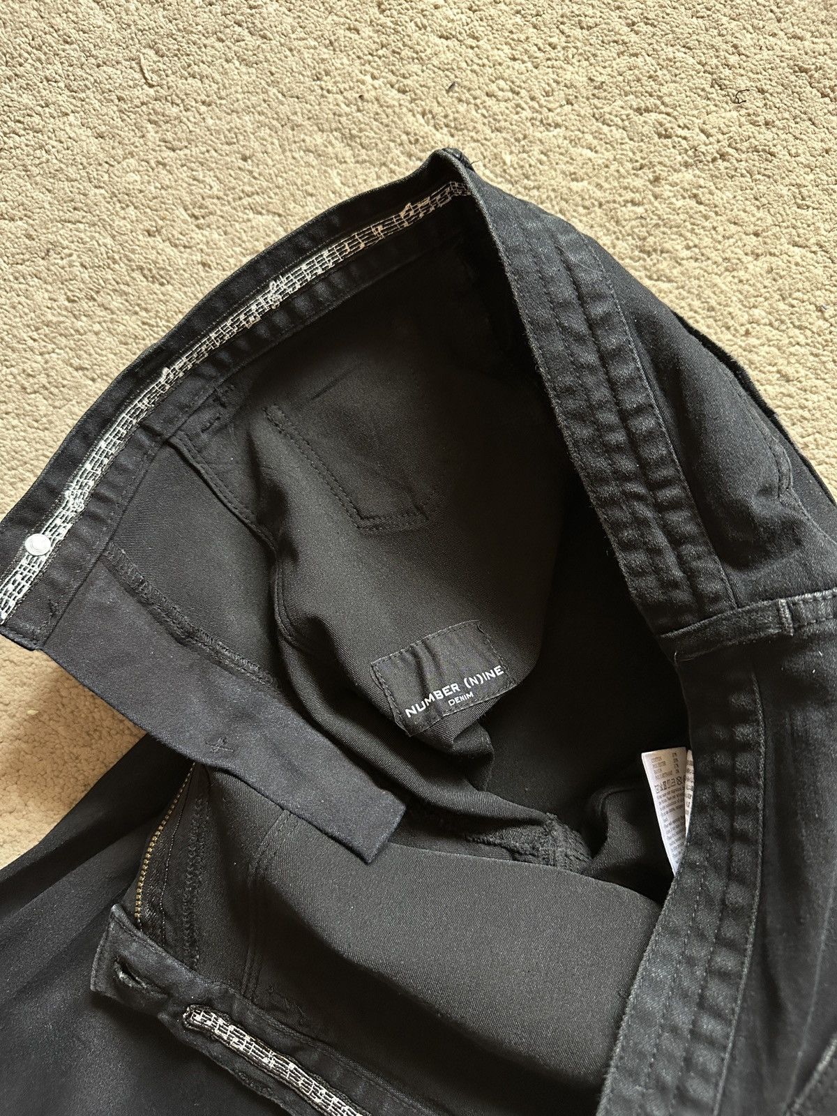 Number (N)ine NUMBERNINE Black Jeans Size US 32 / EU 48 - 8 Thumbnail
