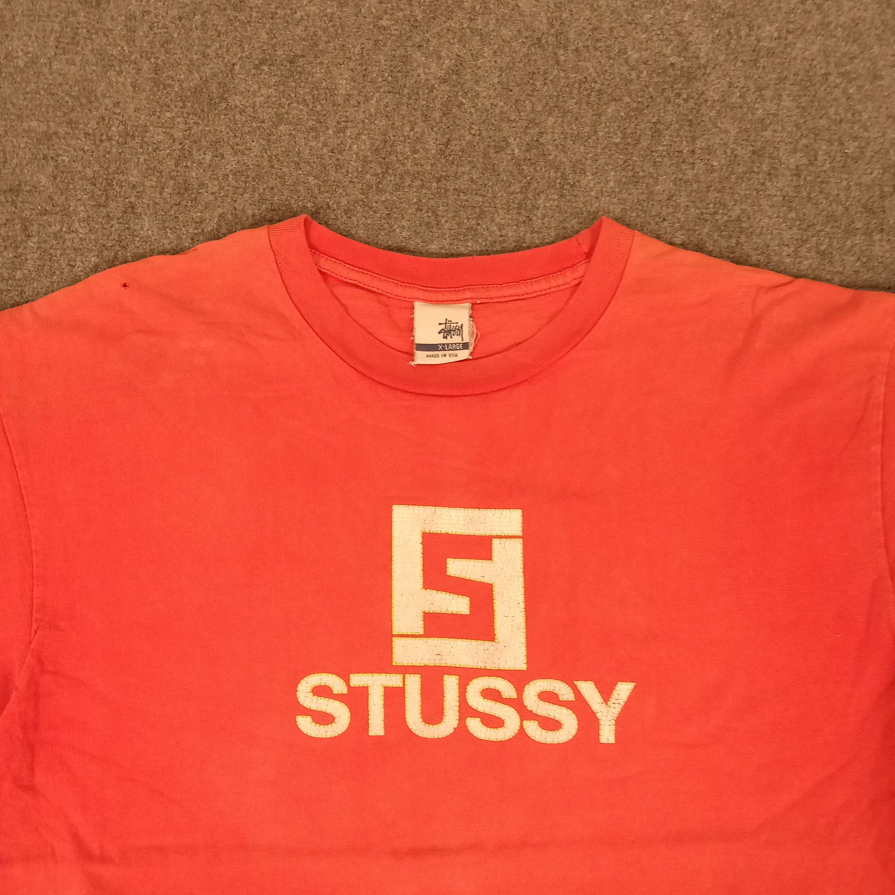 Stussy × Vintage Stussy Streetwear Style Fendi Logo Tshirt Size US XL / EU 56 / 4 - 3 Thumbnail