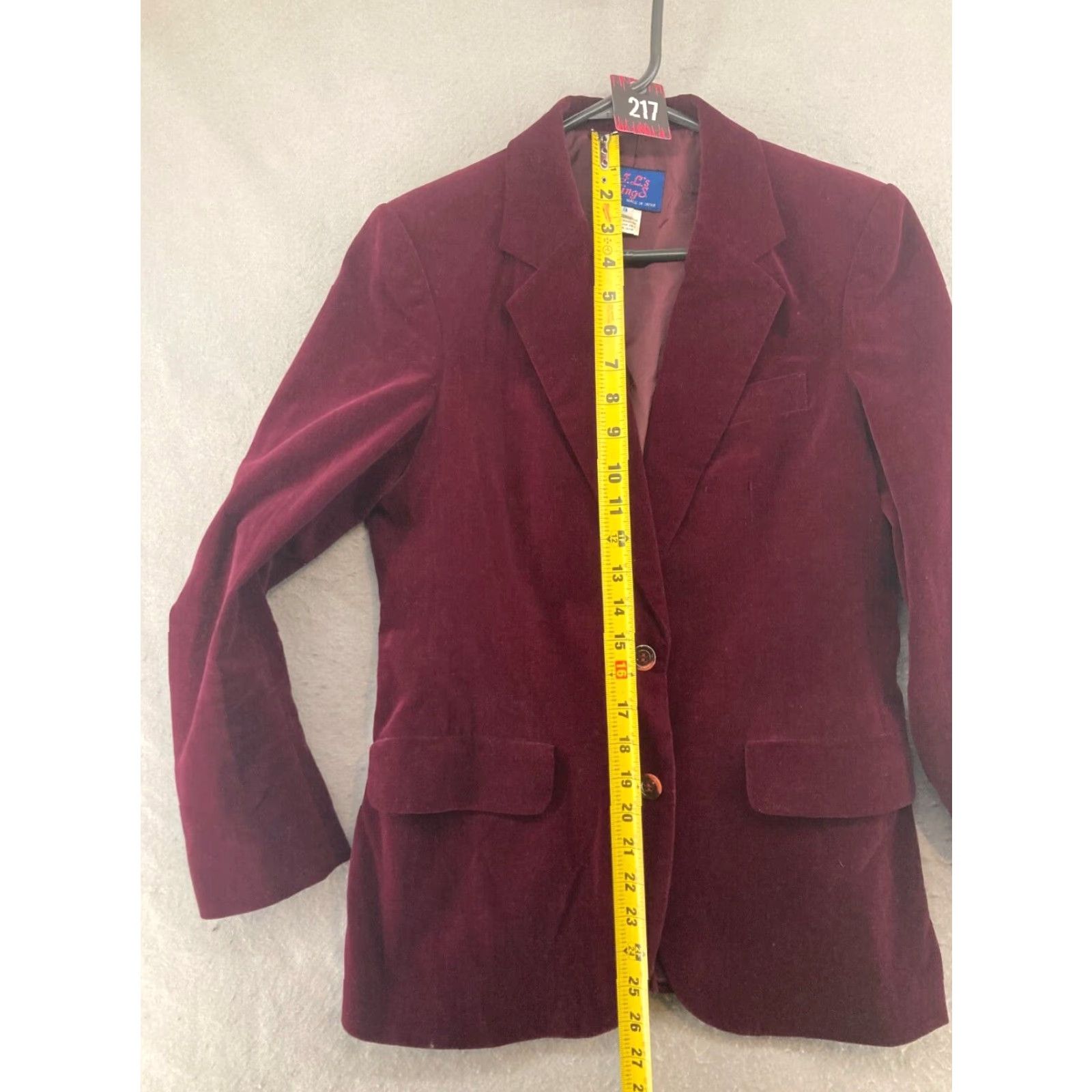 Vintage VINTAGE FL Things Womens Sport Jacket 9 Red Berry Work 80s 90s Size M / US 6-8 / IT 42-44 - 3 Thumbnail