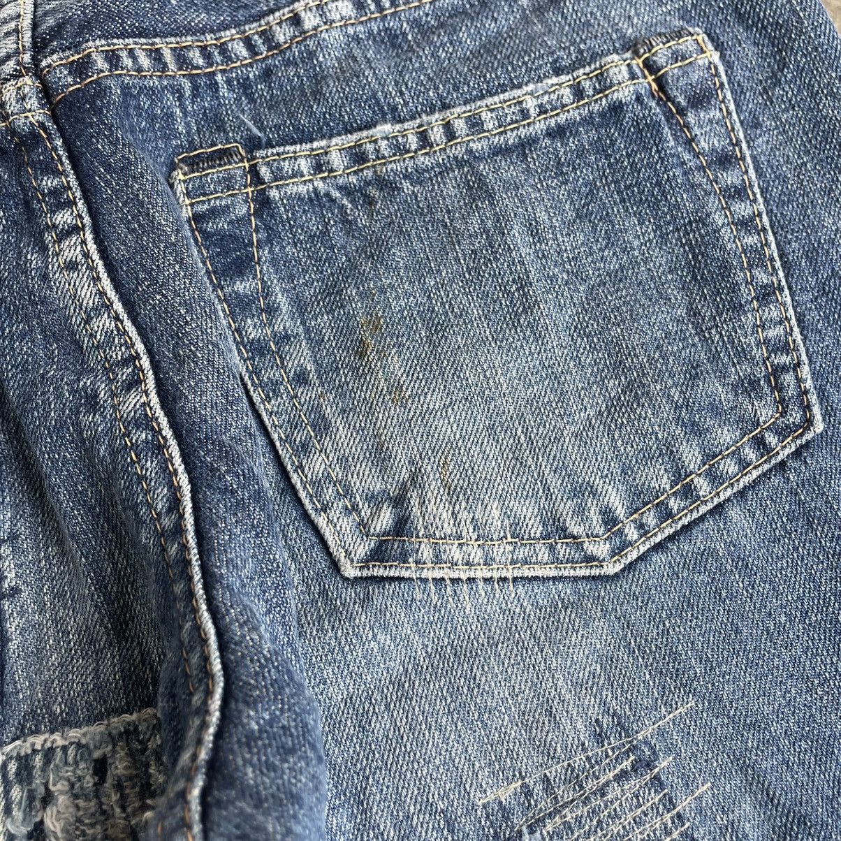 Japanese Brand 🔥🇯🇵Antgauge Patchworks Sashiko Pattern Distress Denim Jeans Size US 30 / EU 46 - 9 Thumbnail