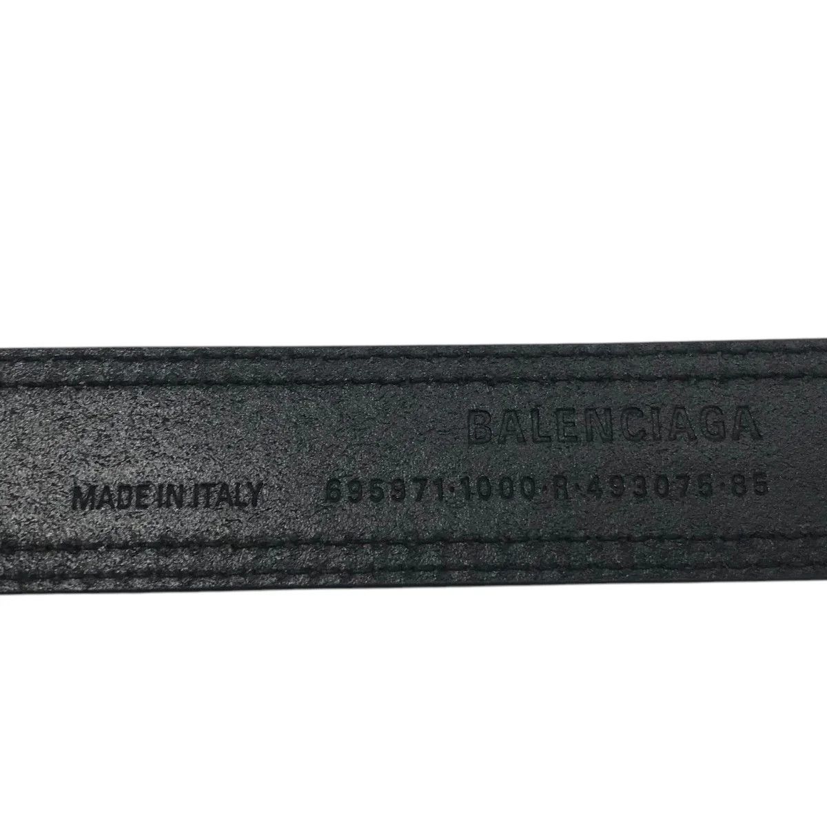 Balenciaga Logo Embossed Leather Belt Size ONE SIZE - 5 Thumbnail
