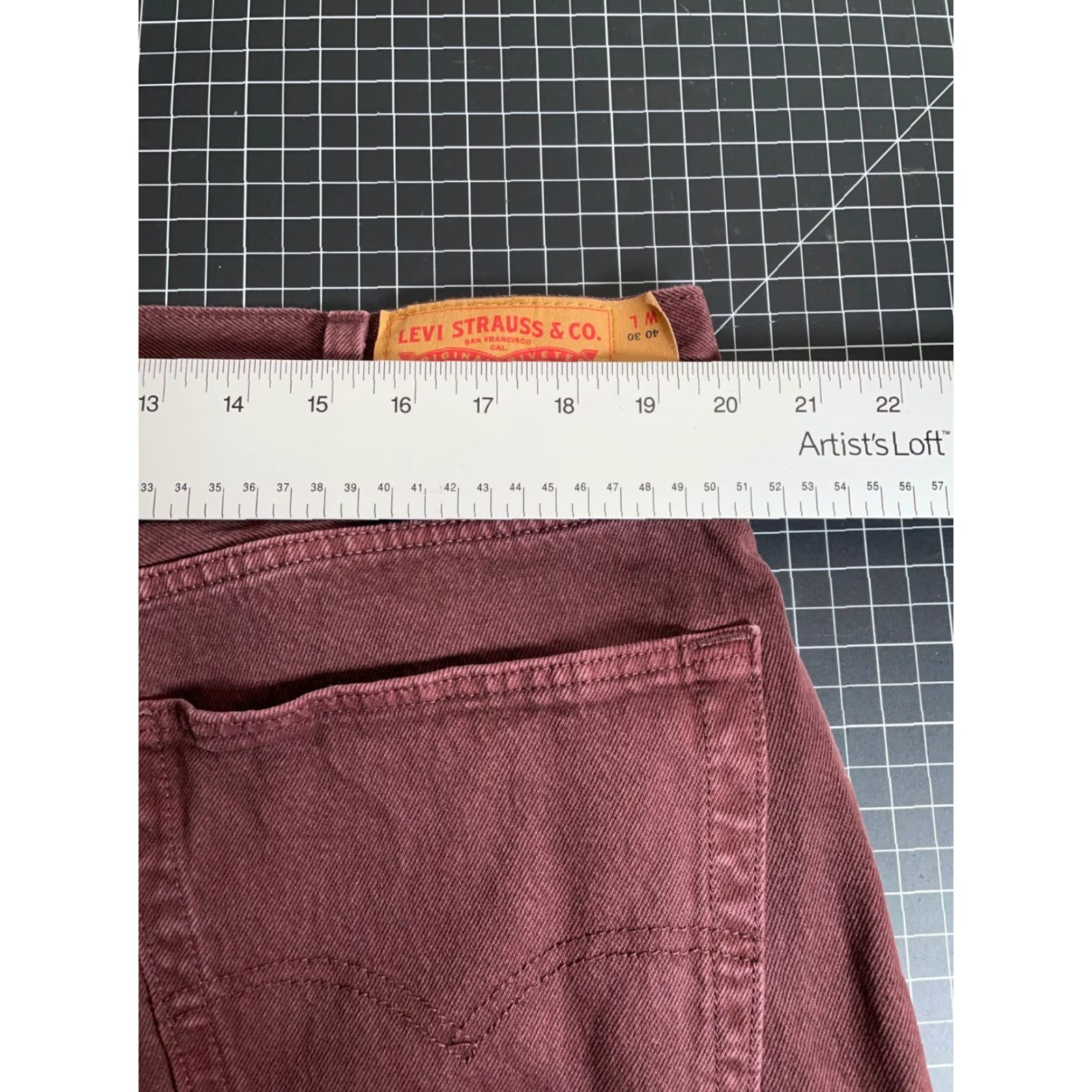 Levi's VINTAGE Levi's 501 Jeans Men’s 40 x 30 Straight Leg Denim Fall Retro Brown Size US 40 / EU 56 - 5 Thumbnail