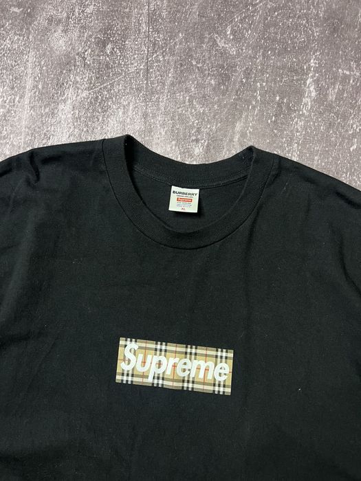 Supreme Supreme Burberry box logo tee | Grailed