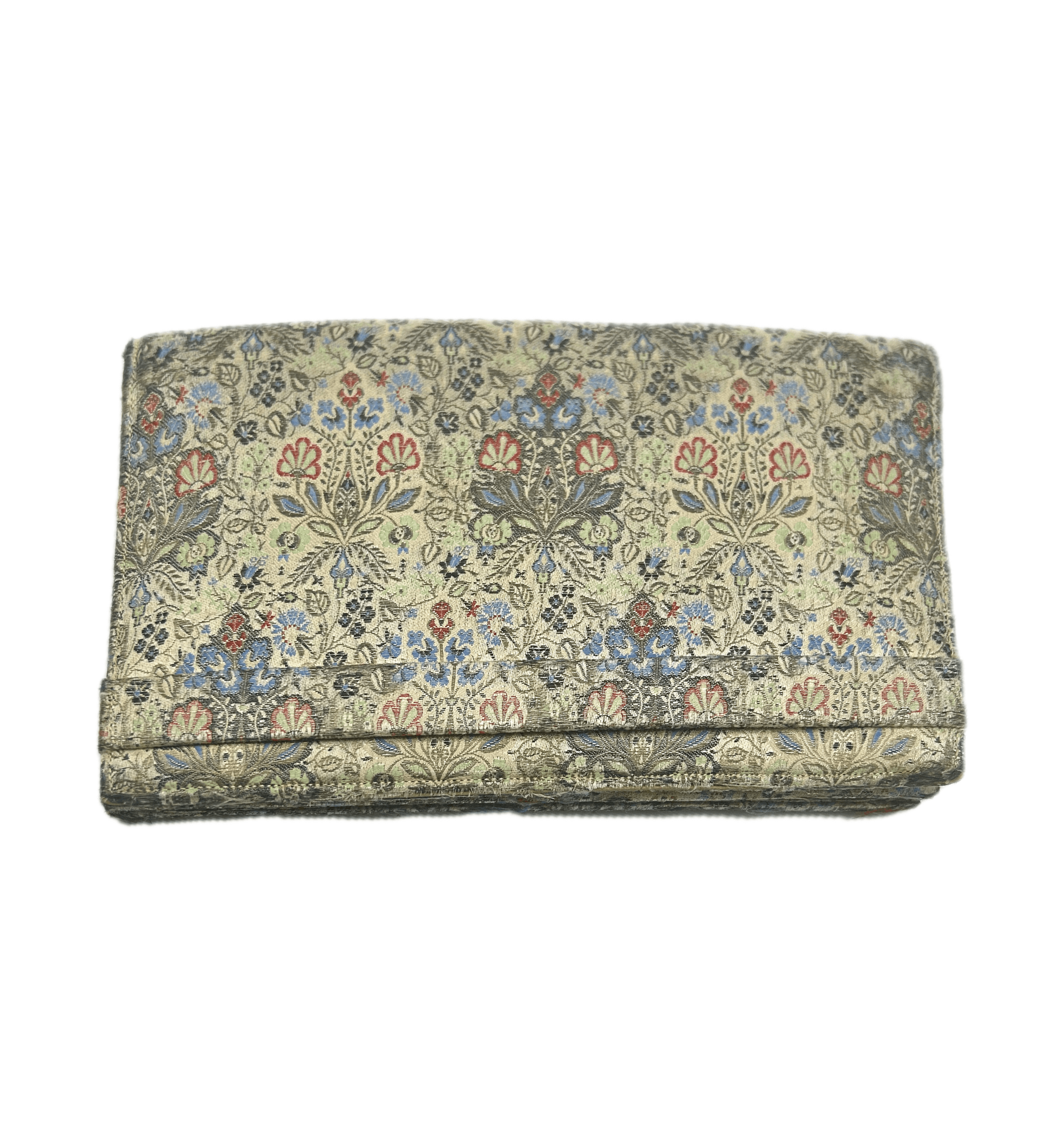 Vintage 1950's Floral Satin Clutch Size ONE SIZE - 1 Thumbnail