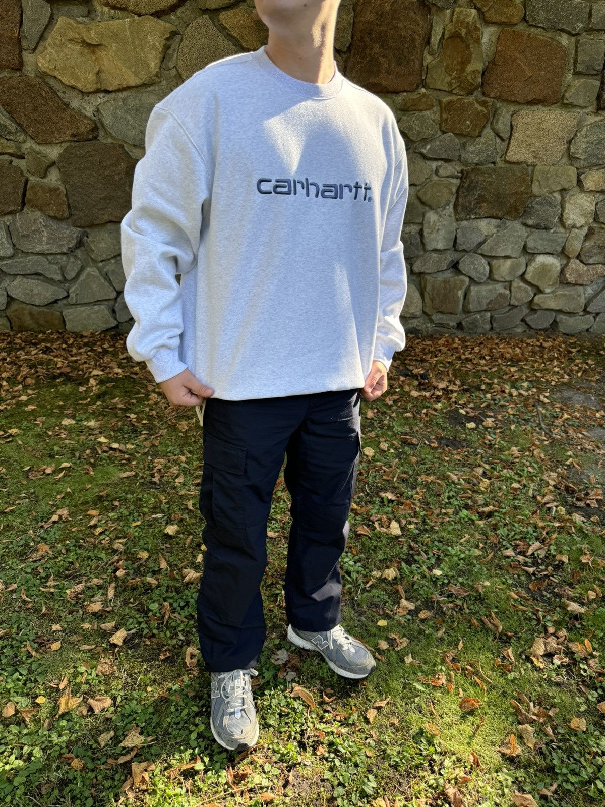 Carhartt Wip Carhartt Ash Heather Sweatshirt Size US XL / EU 56 / 4 - 1 Thumbnail