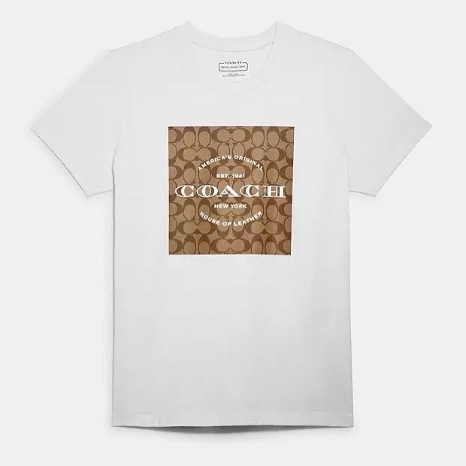 Coach NWT Coach Women's T Shirt Organic Cotton White C8775 Large Size US L / EU 52-54 / 3 - 1 Thumbnail