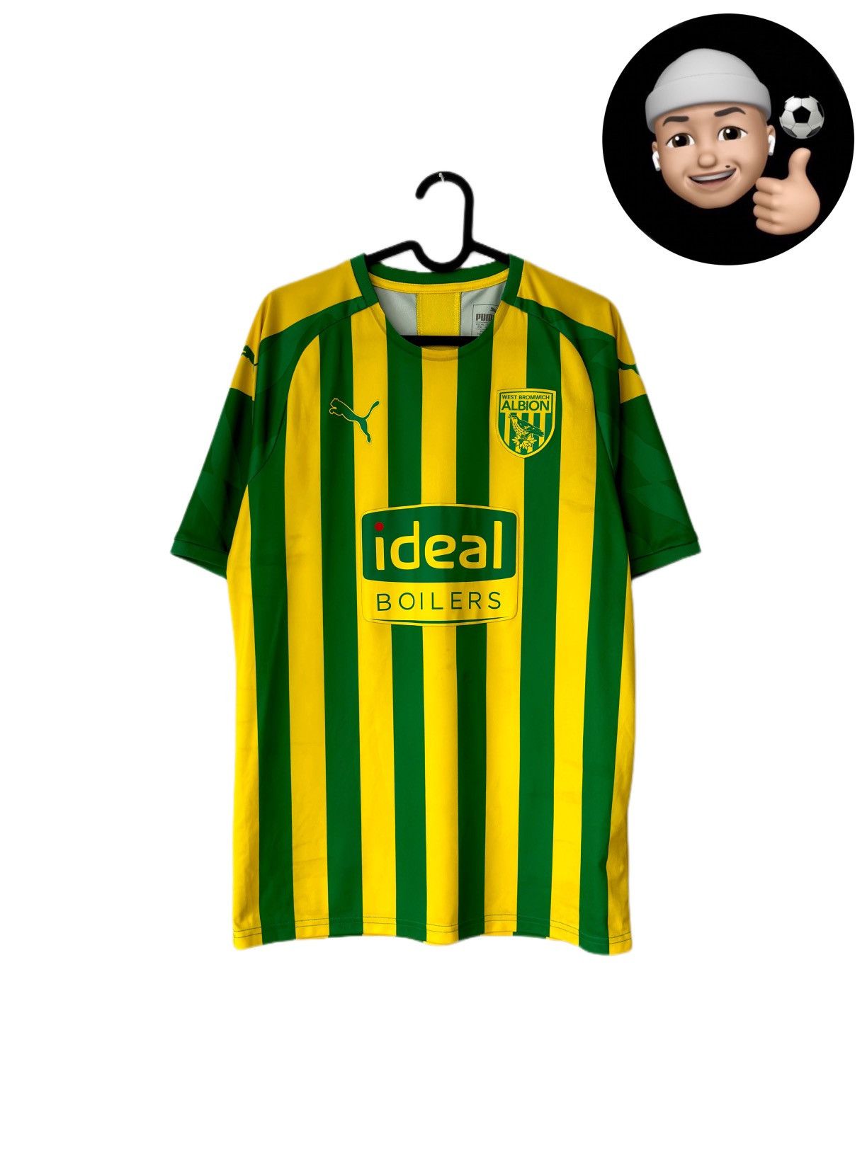 Puma 2019 2020 West Bromwich Albion Puma Away Kit Soccer Jersey Size US XXL / EU 58 / 5 - 1 Thumbnail