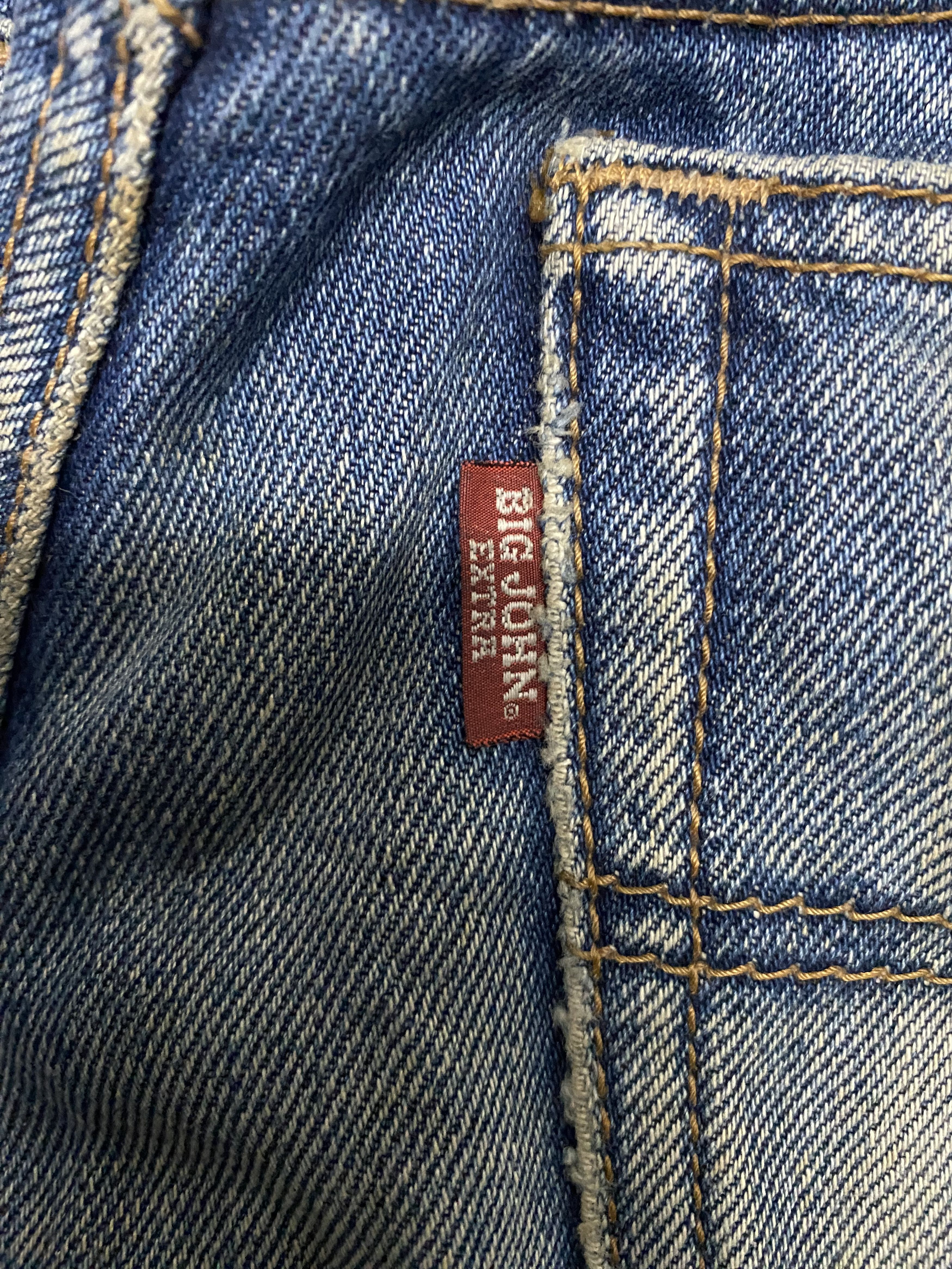Big John 90s BIG JOHN EXTRA Japan Denim Distressed Worn Faded Jeans Size US 29 - 11 Thumbnail