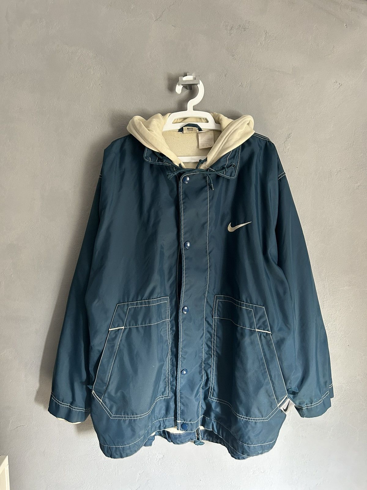 Nike × Vintage Vintage Nike big logo jacket Size US L / EU 52-54 / 3 - 1 Thumbnail