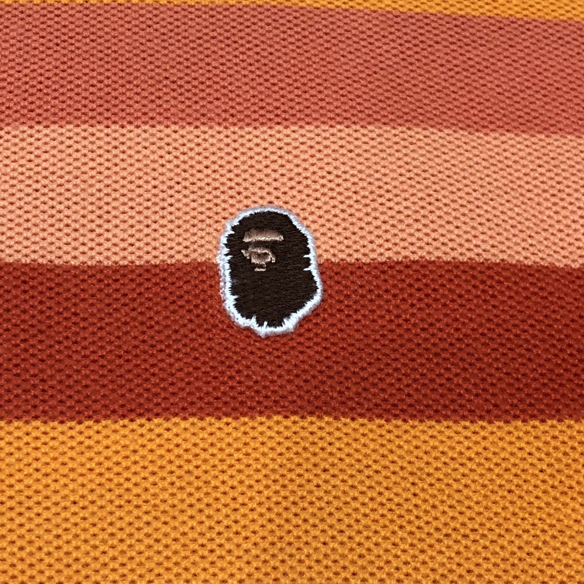 Bape One Point Striped Polo Size US L / EU 52-54 / 3 - 3 Thumbnail