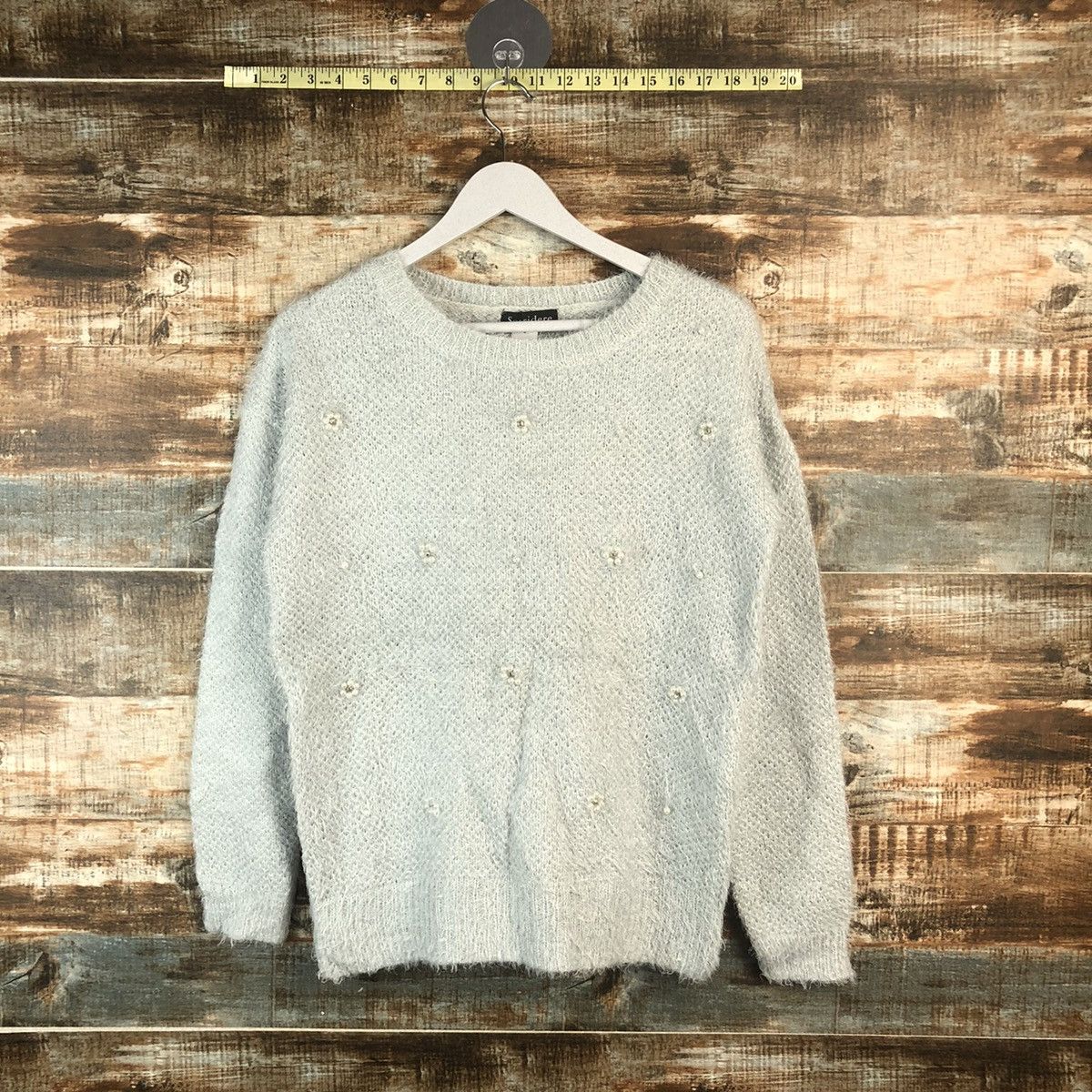 Japanese Brand DL Sorridere Blue Mohair Knitwear #C385 Size M / US 6-8 / IT 42-44 - 1 Thumbnail