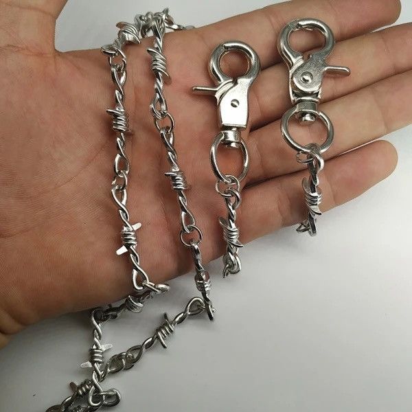 Jewelry Barb Wire Wallet Chain Size ONE SIZE - 1 Thumbnail