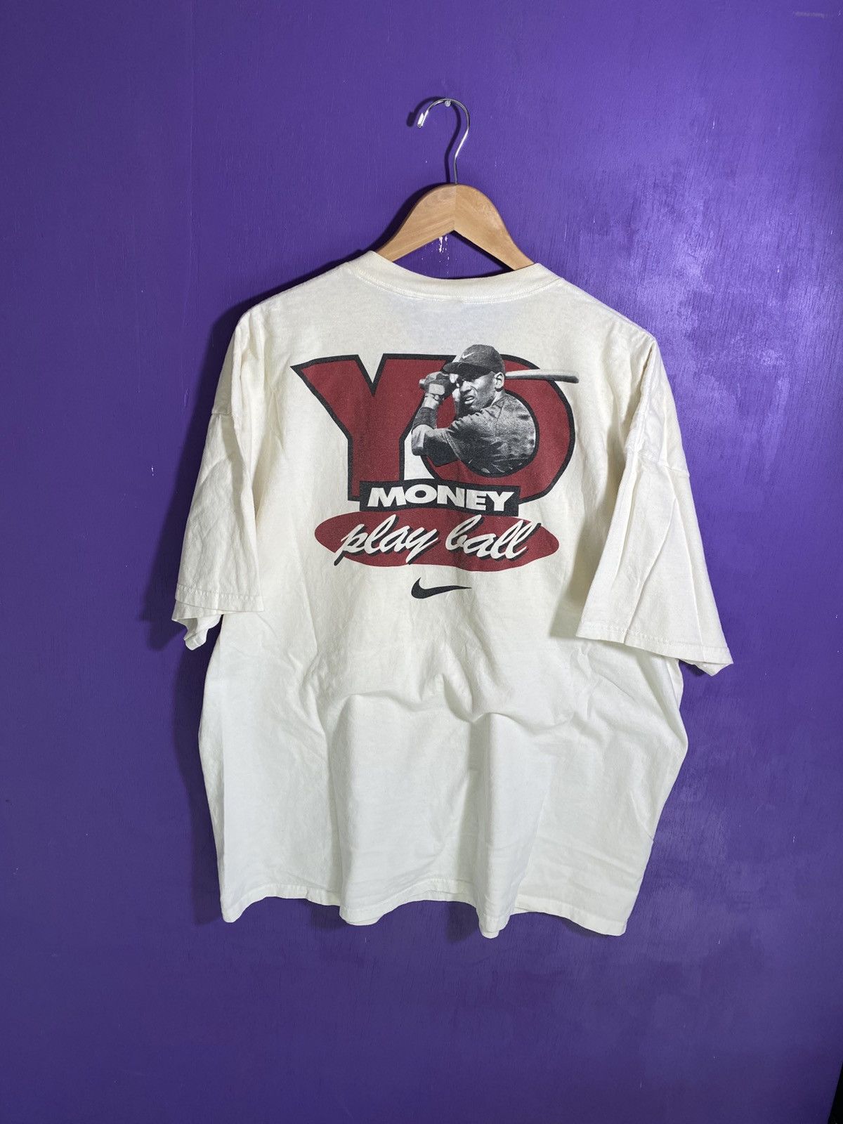 Nike × Vintage Vintage 90s Nike Spike Lee Michael Jordan baseball tee Size US XXL / EU 58 / 5 - 2 Thumbnail